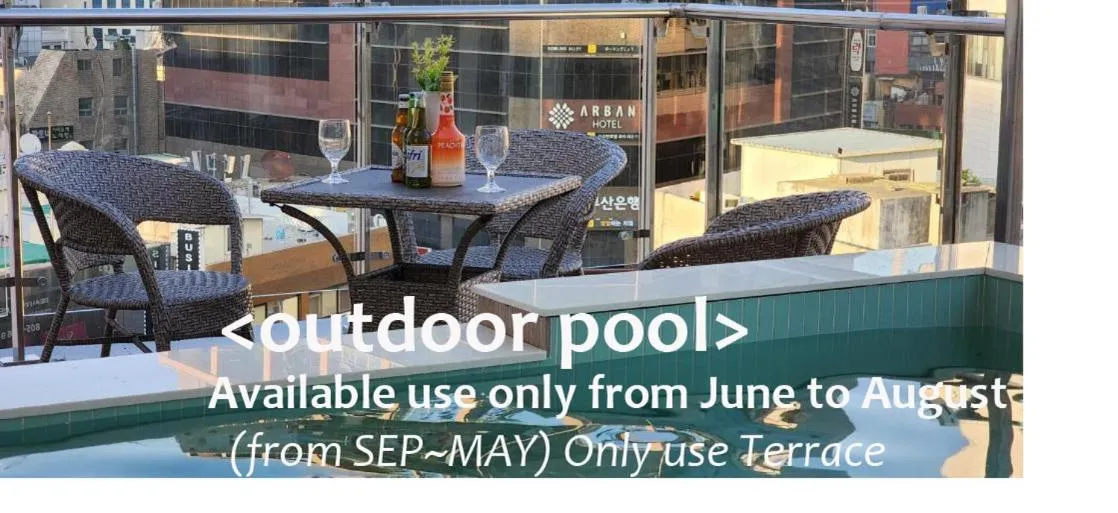 Patio in Denbasta Central Hotel Seomyeon