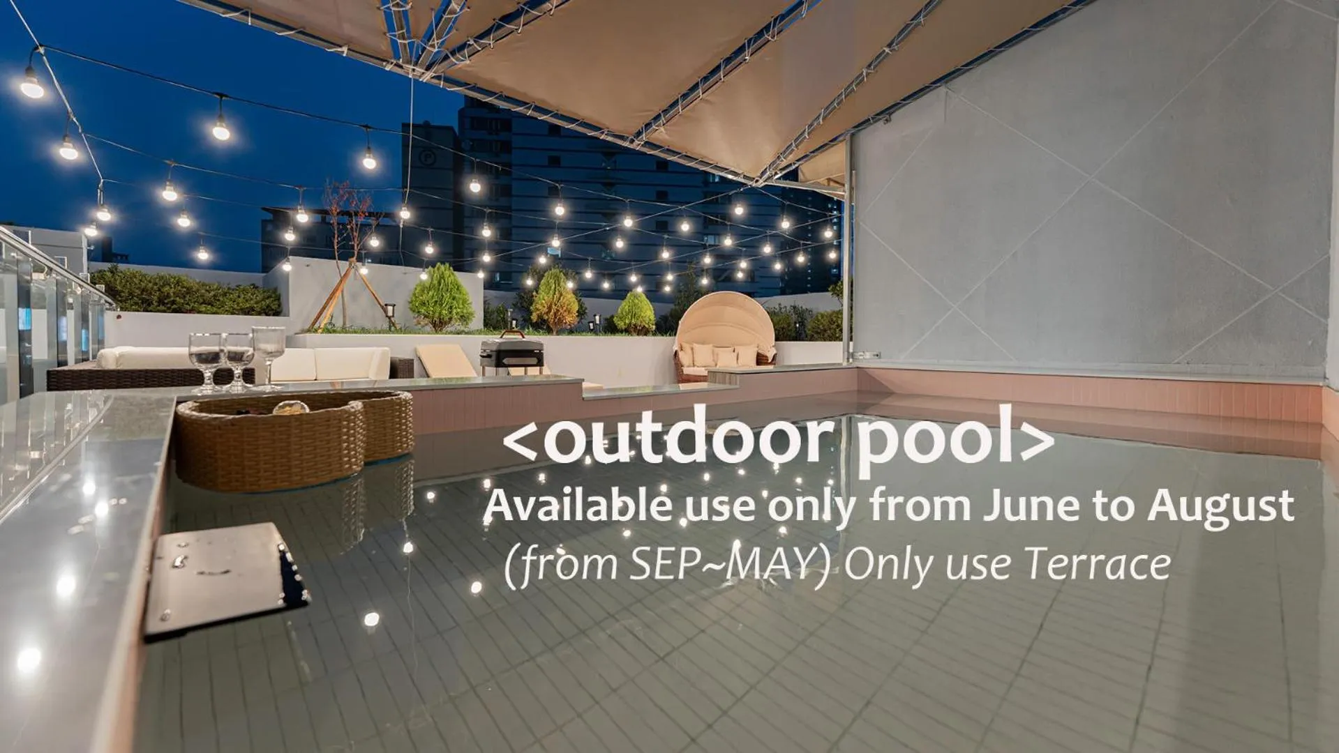 Patio in Denbasta Central Hotel Seomyeon