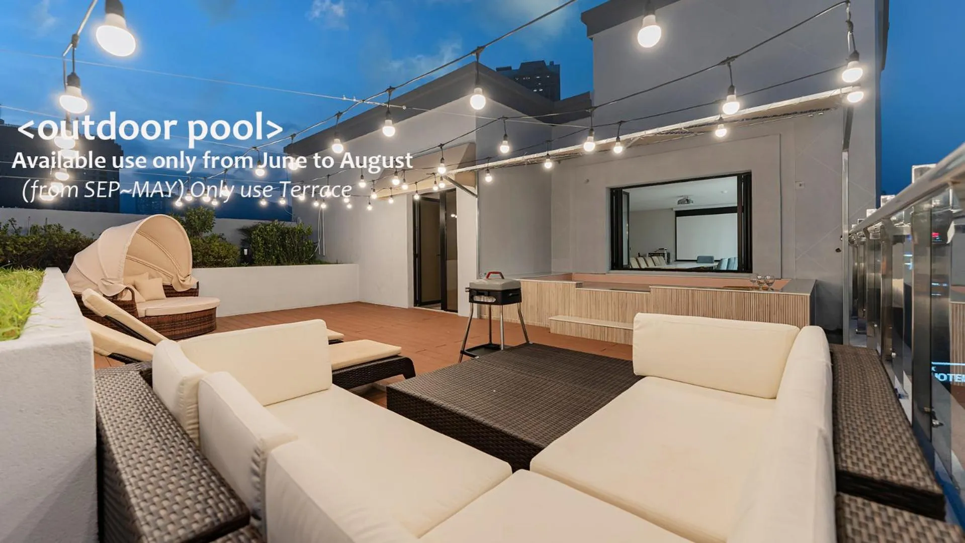 Patio in Denbasta Central Hotel Seomyeon