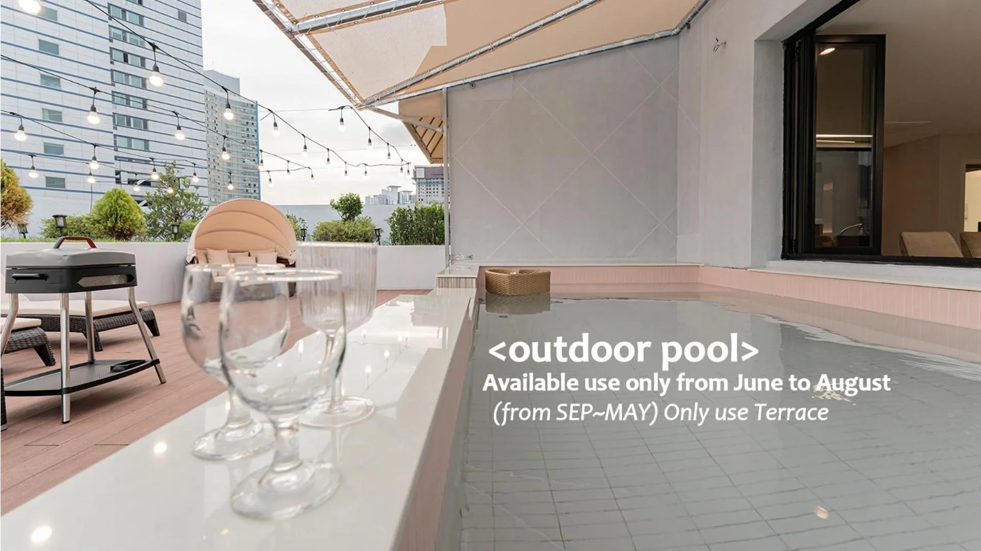 Patio in Denbasta Central Hotel Seomyeon