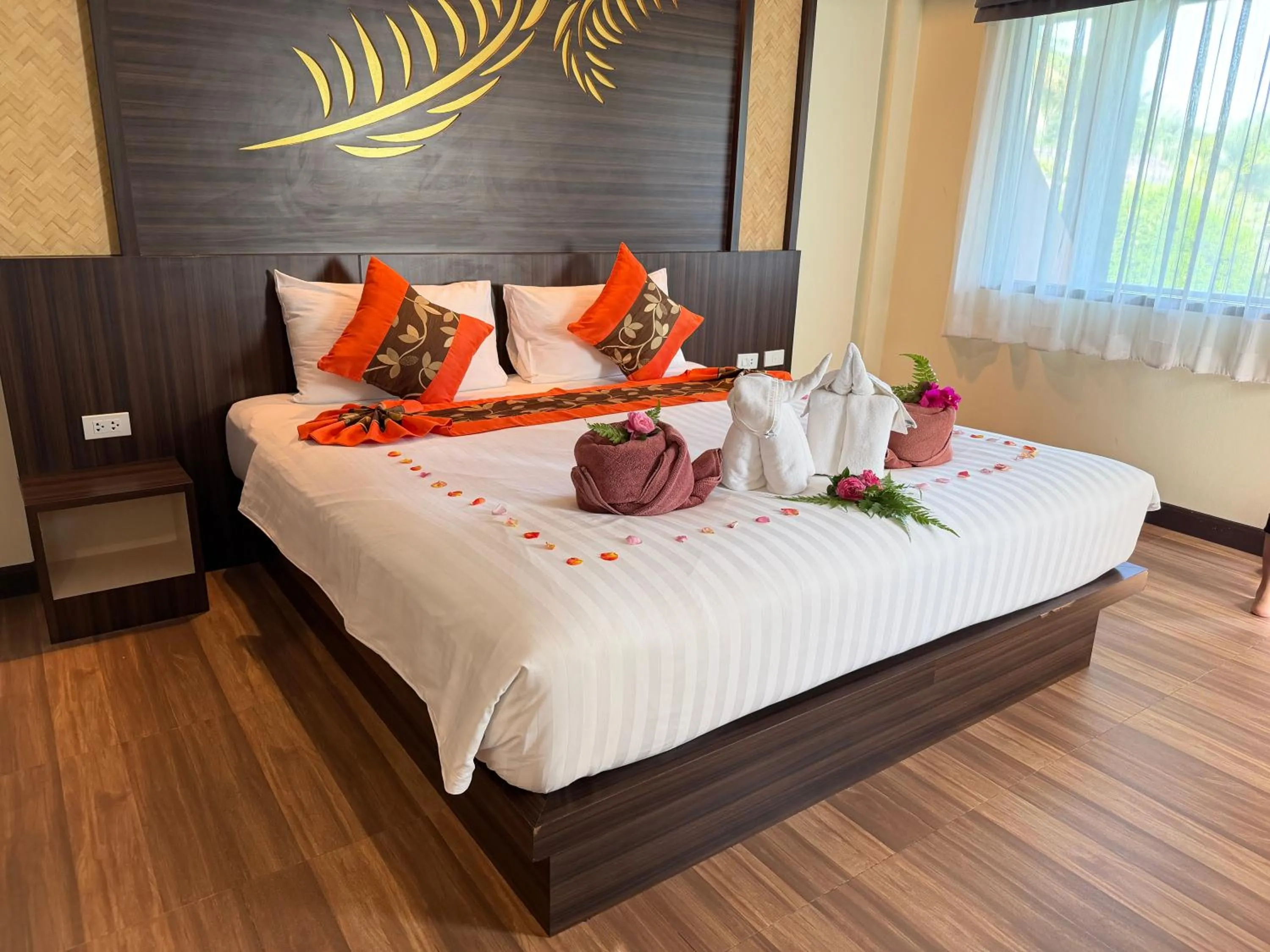 Bed in Palm Kiri Aonang Resort