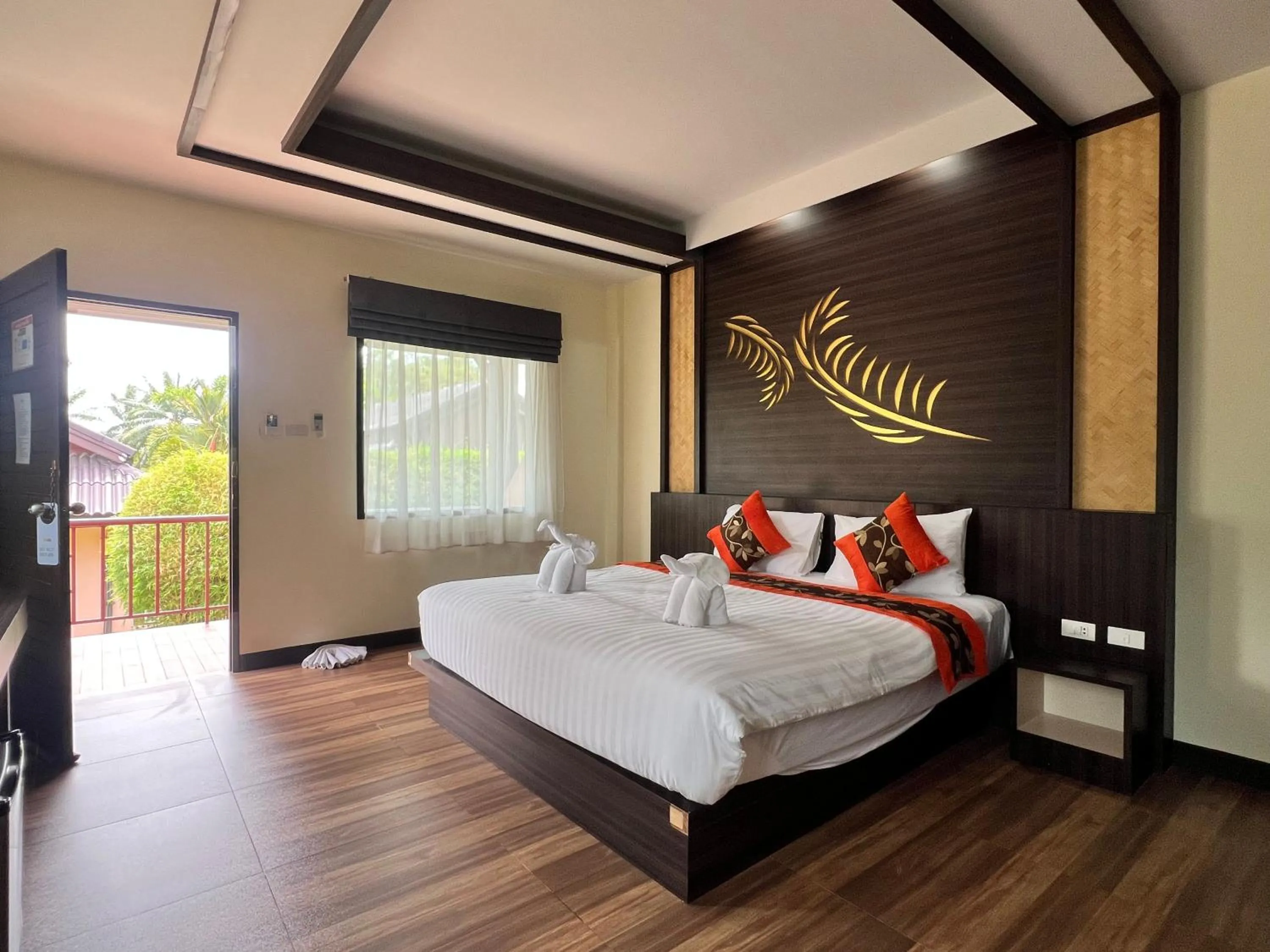 Bed in Palm Kiri Aonang Resort