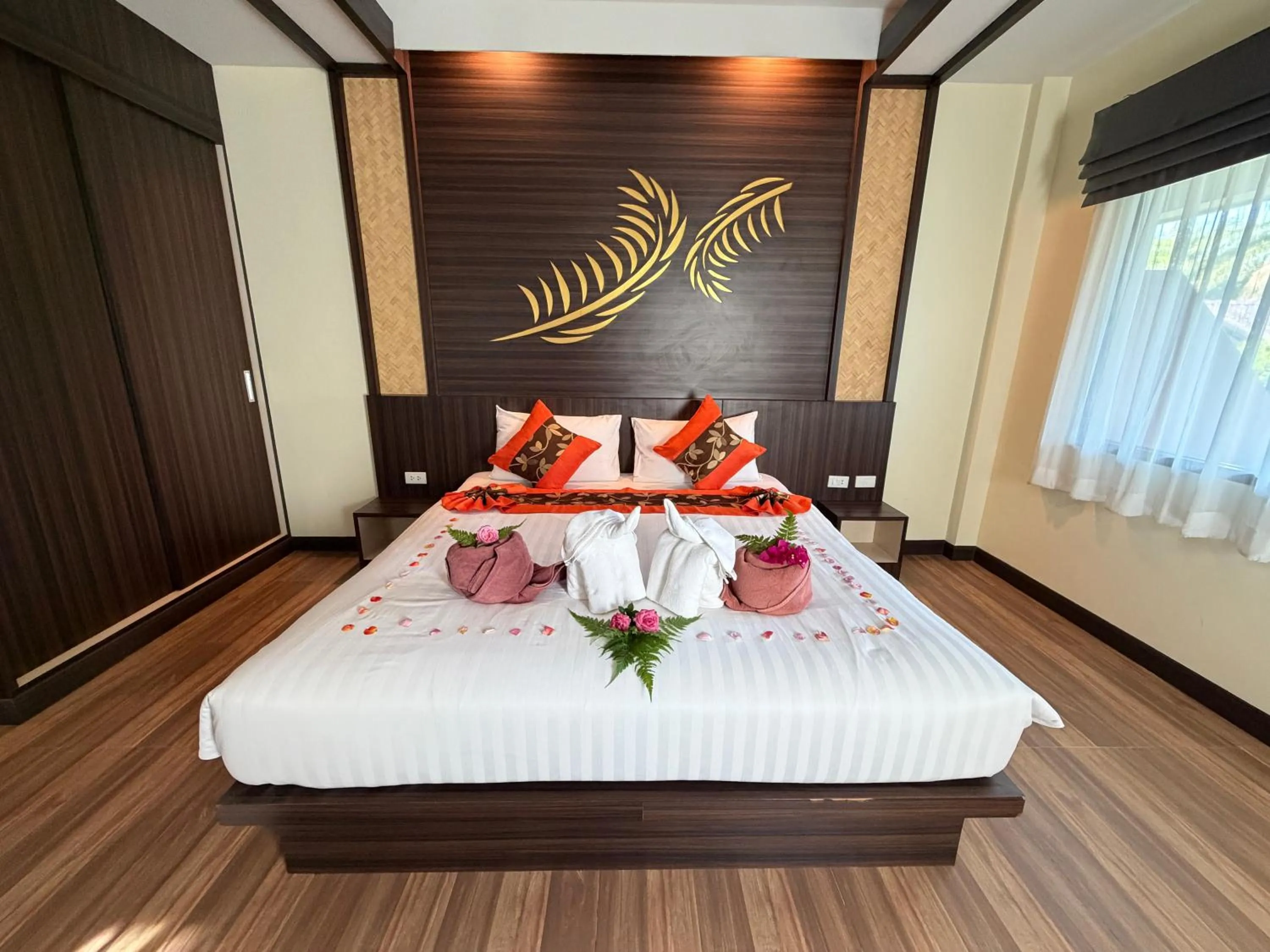 Bed in Palm Kiri Aonang Resort