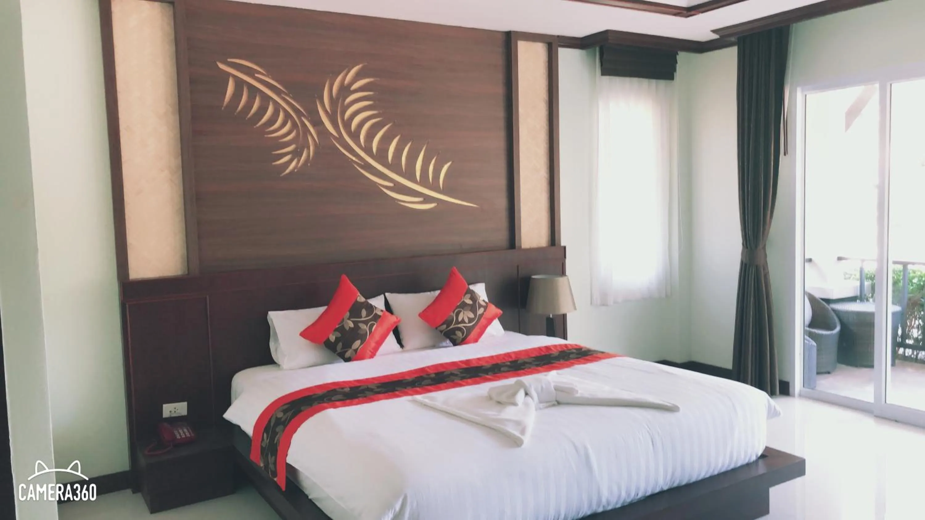 Decorative detail, Bed in Palm Kiri Aonang Resort