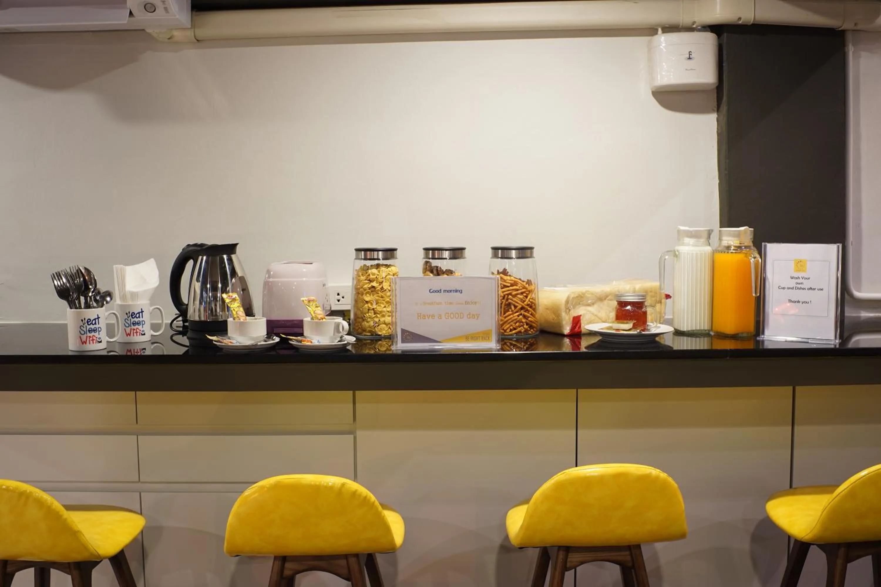 Breakfast in BRB Hostel Bangkok Silom