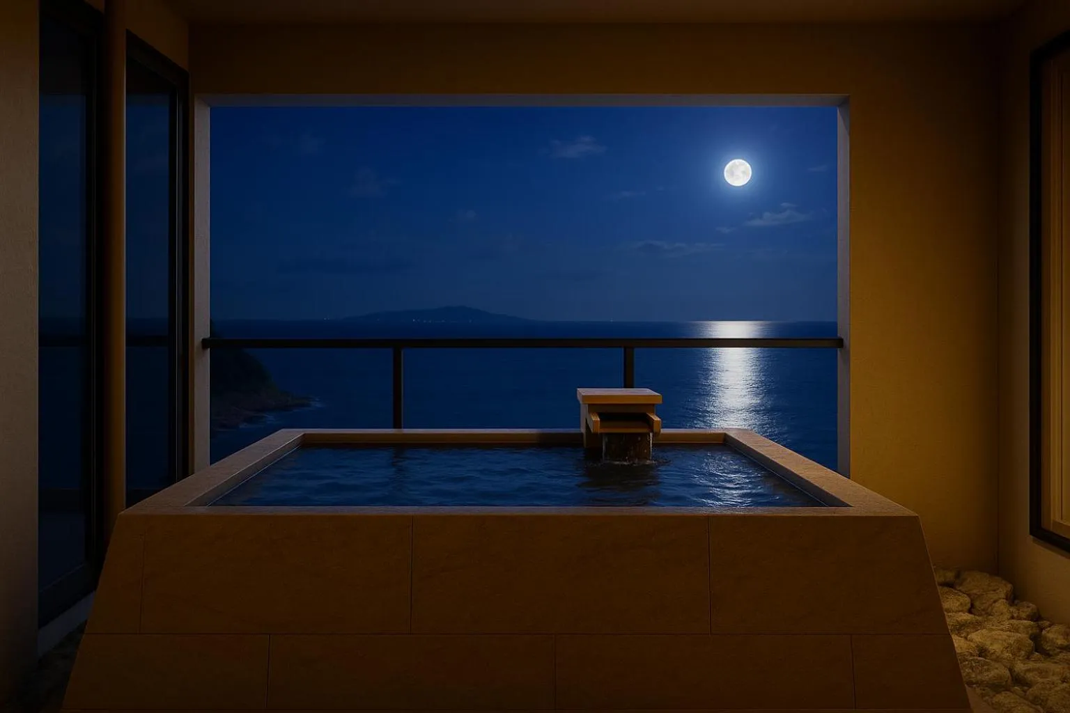 Hot Spring Bath in IZU RETREAT by Onko Chishin