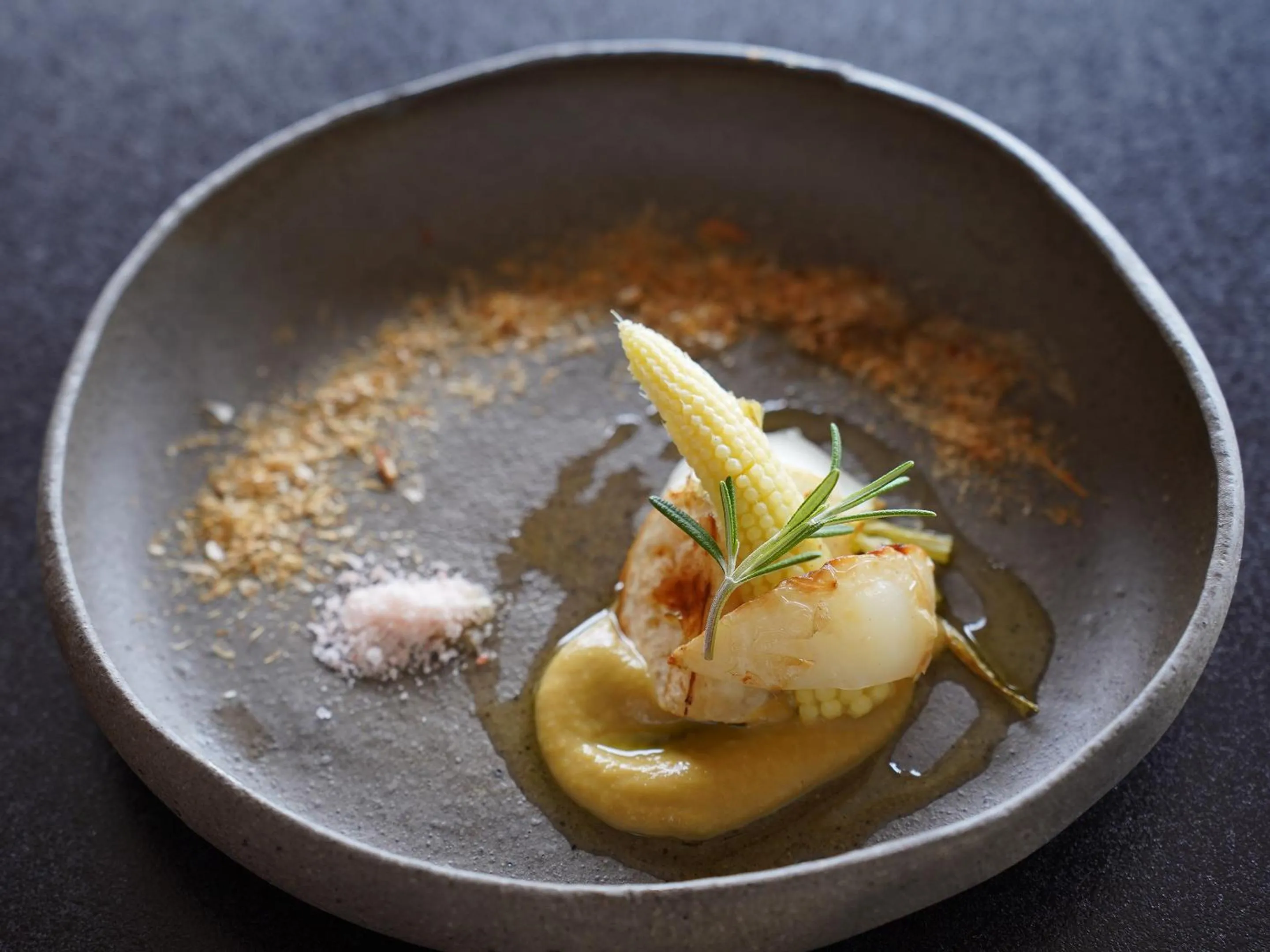 Food close-up in IZU RETREAT by Onko Chishin