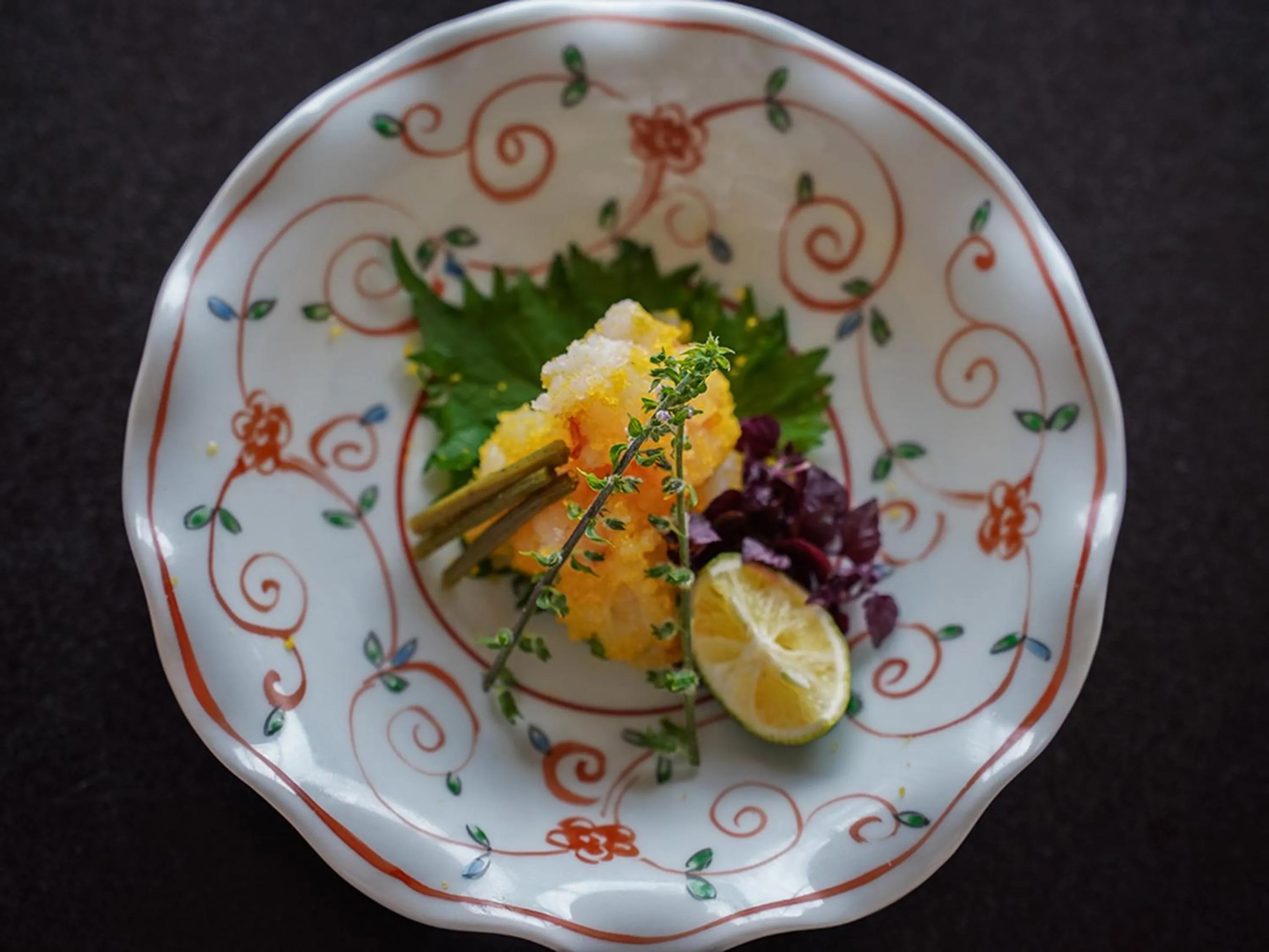 Food close-up in IZU RETREAT by Onko Chishin