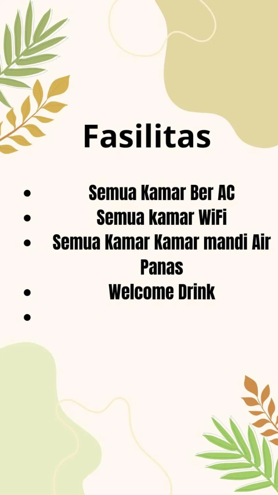 Area and facilities in Sartika Family Prawirotaman