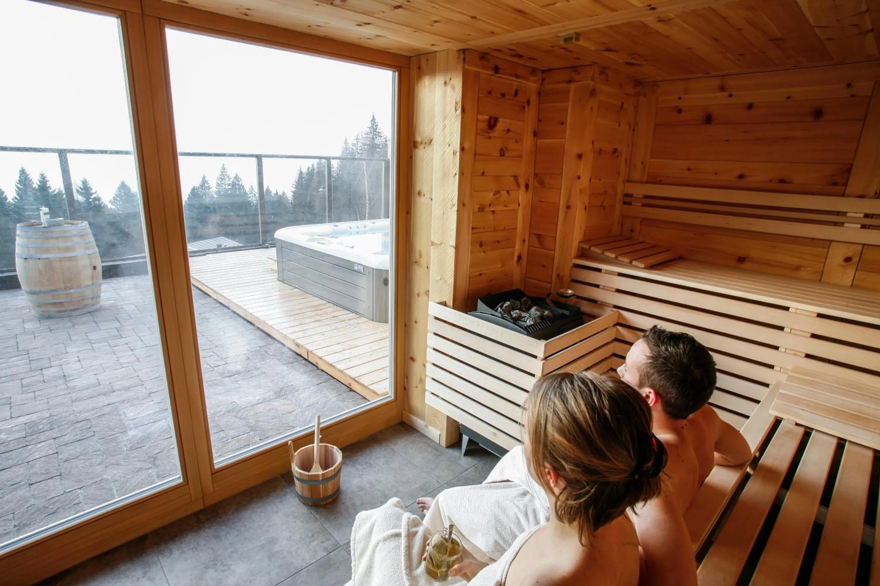 Sauna in Garnì & Wellness Anderle