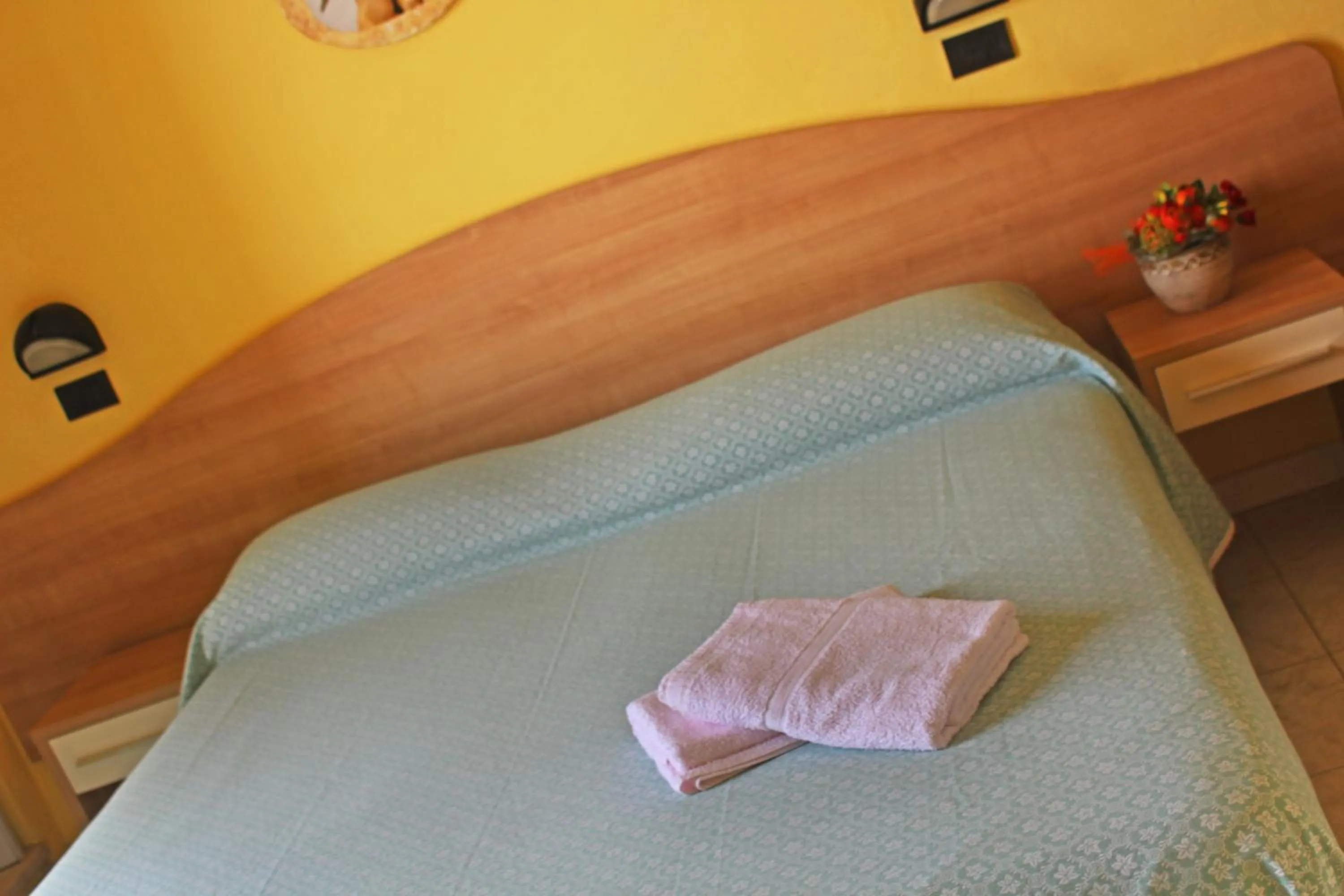 Bed in Hotel Villa Aurora