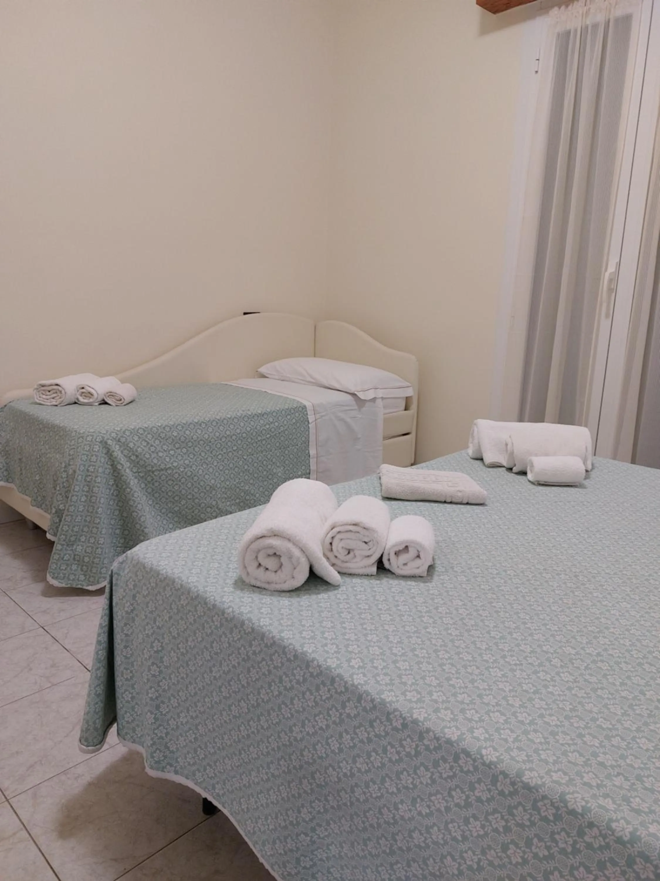 Bed in Hotel Villa Aurora