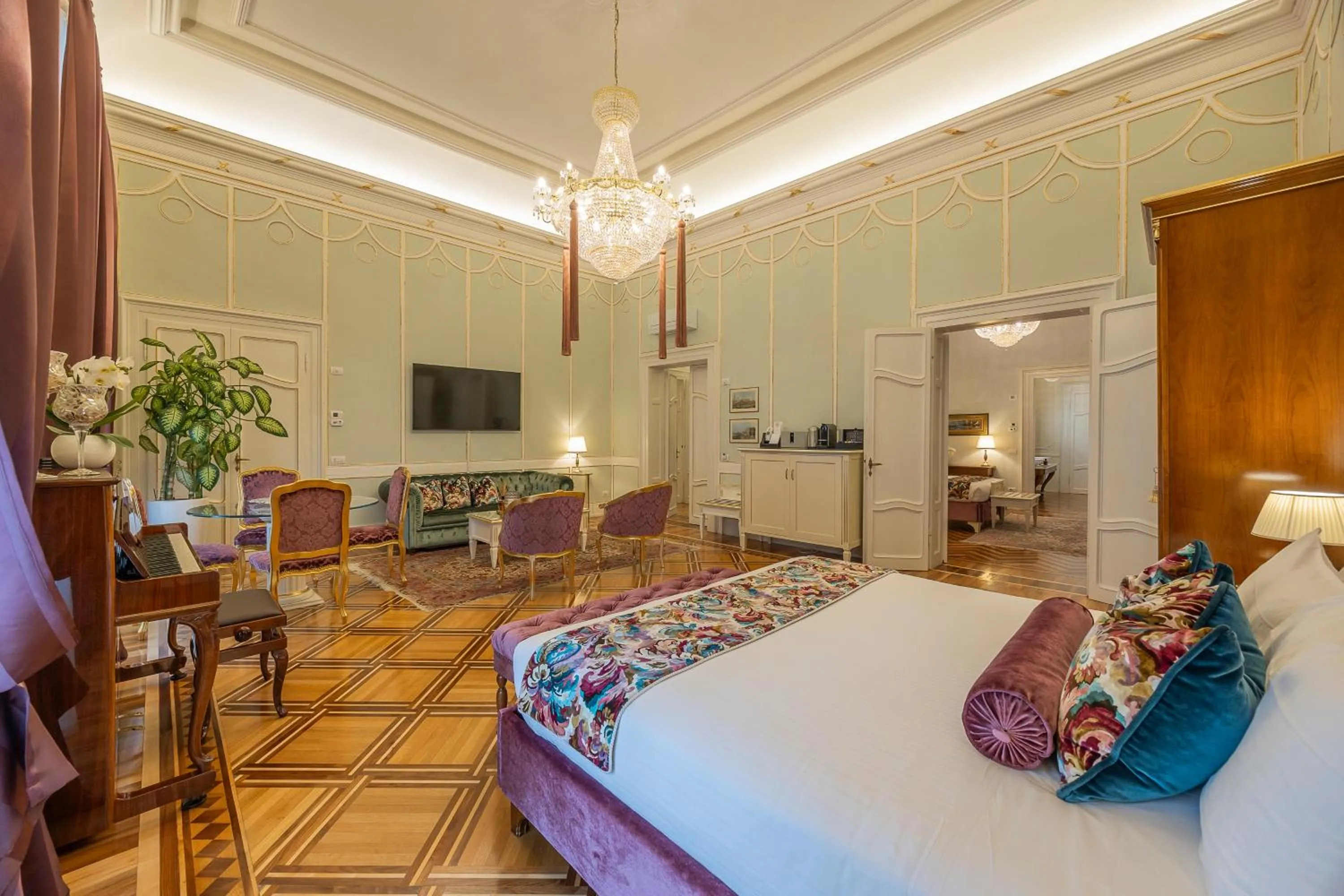 Bed in Palazzo Monga Boutique Guesthouse