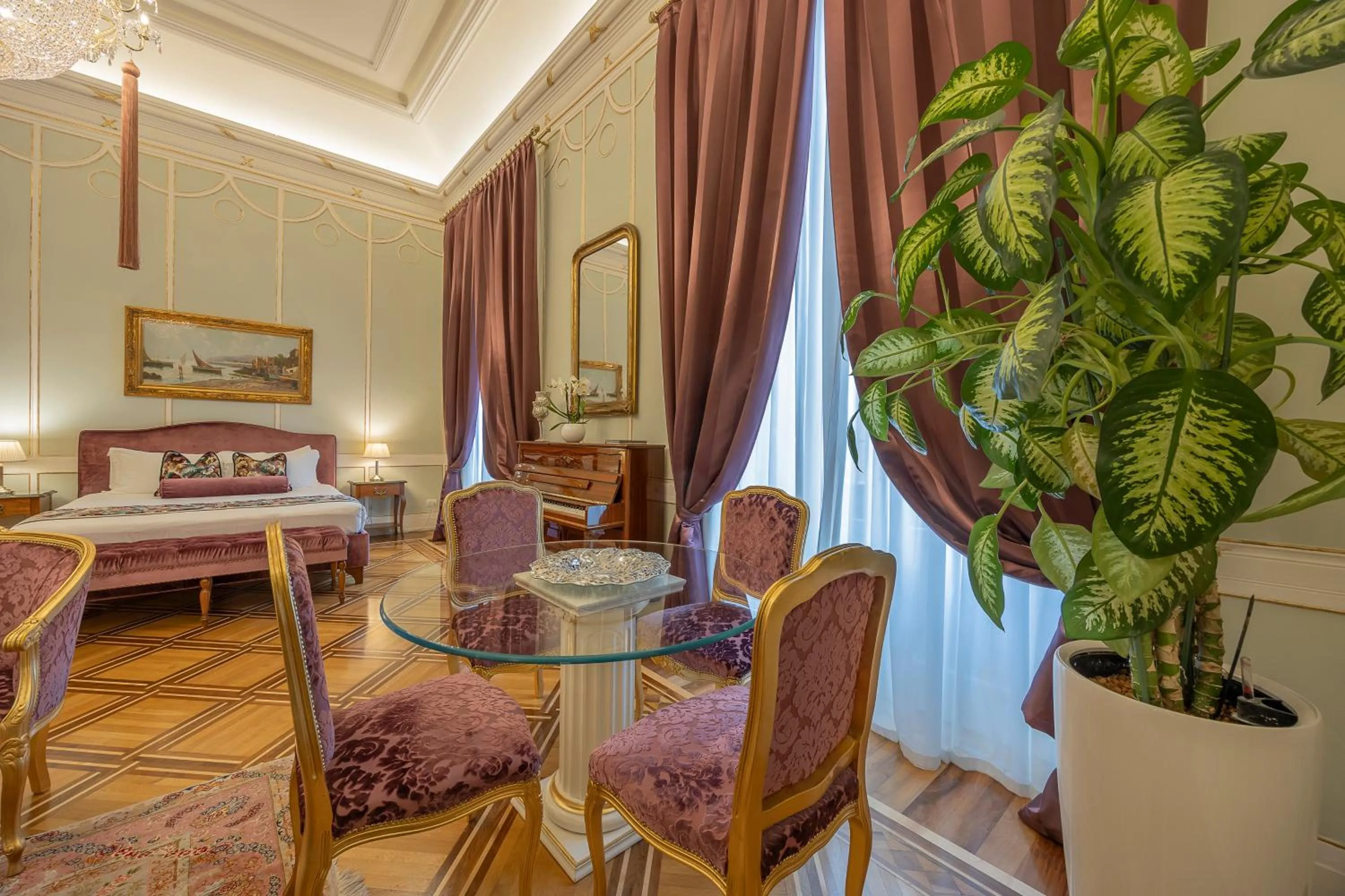 Living room in Palazzo Monga Boutique Guesthouse