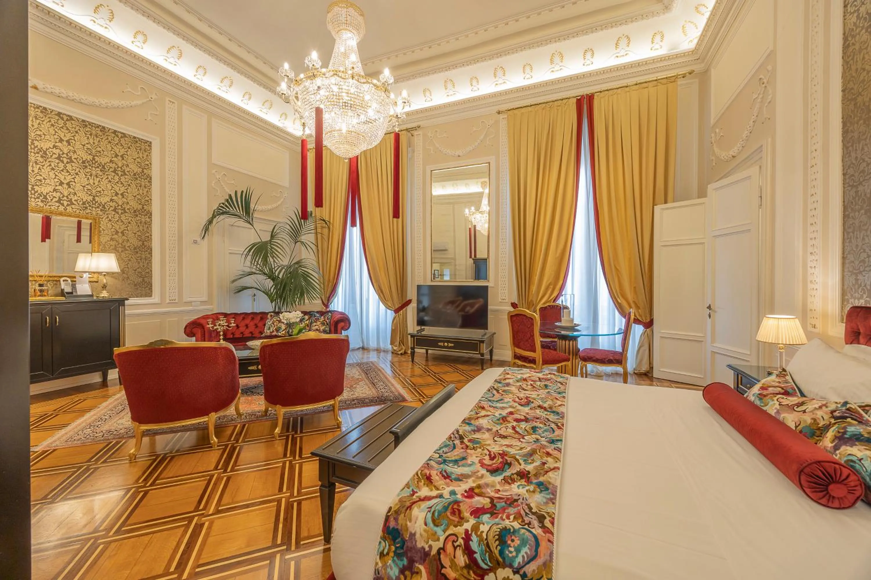 Bed in Palazzo Monga Boutique Guesthouse