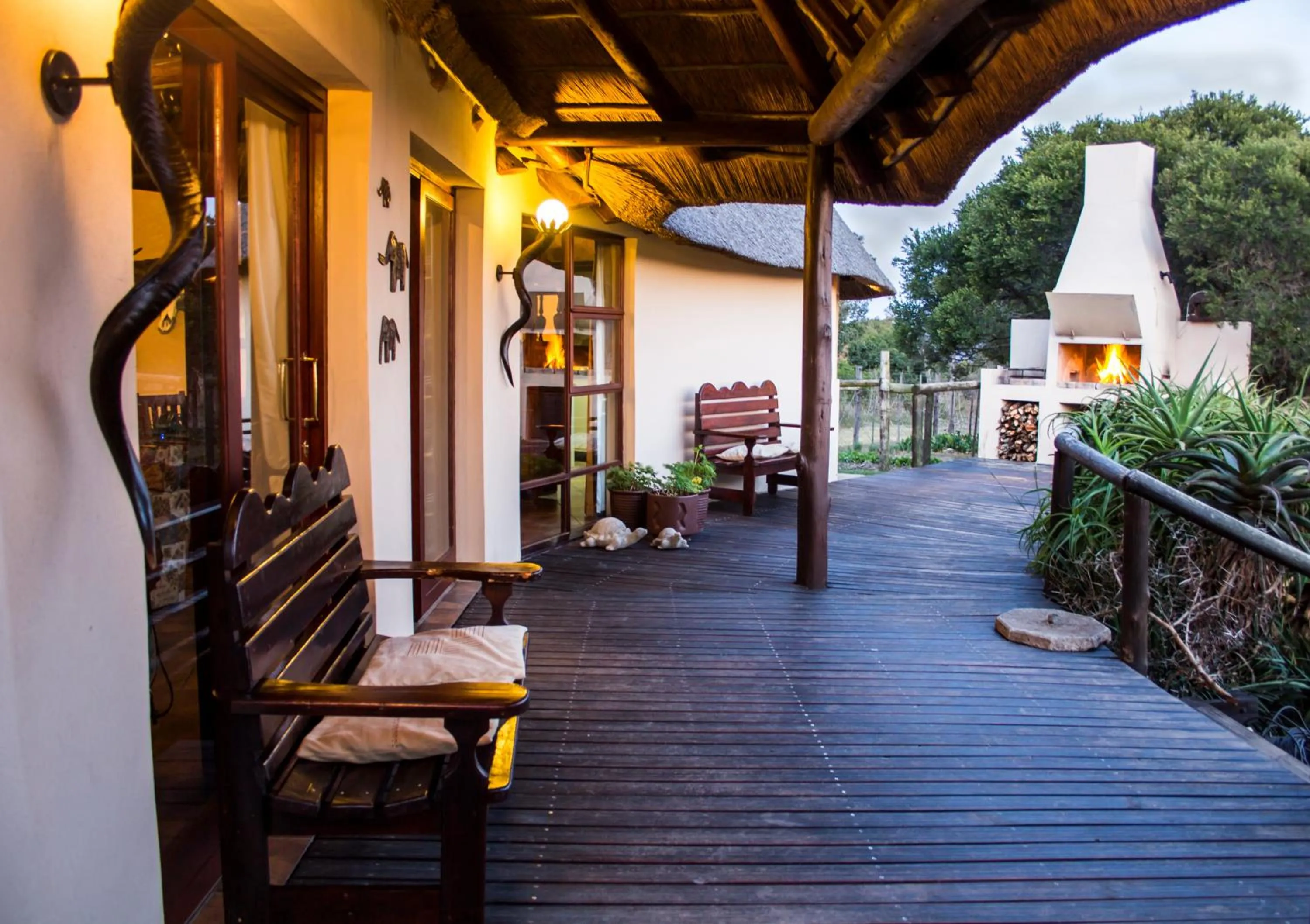 Patio in Addo Elephant Safari Lodge - Bellevue Forest Reserve