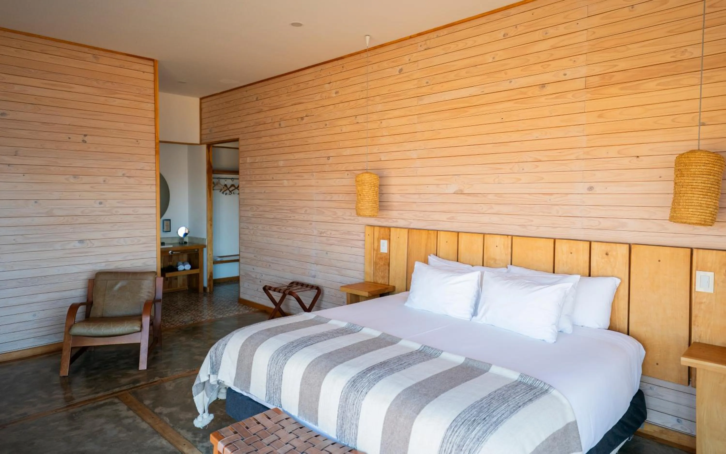 Bed in Hotel Simple Patagonia