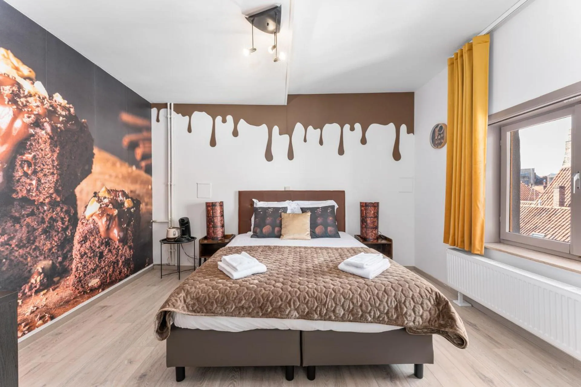 Bed in The Chocolate Suites