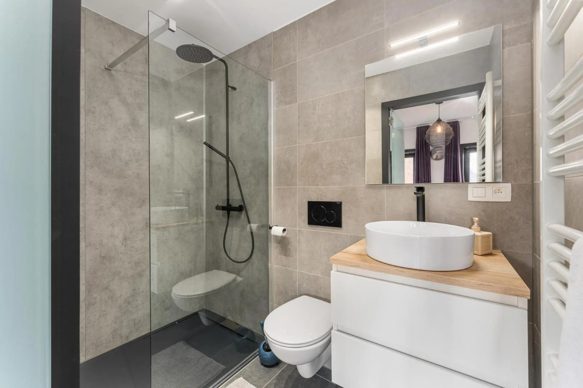 Shower in The Chocolate Suites