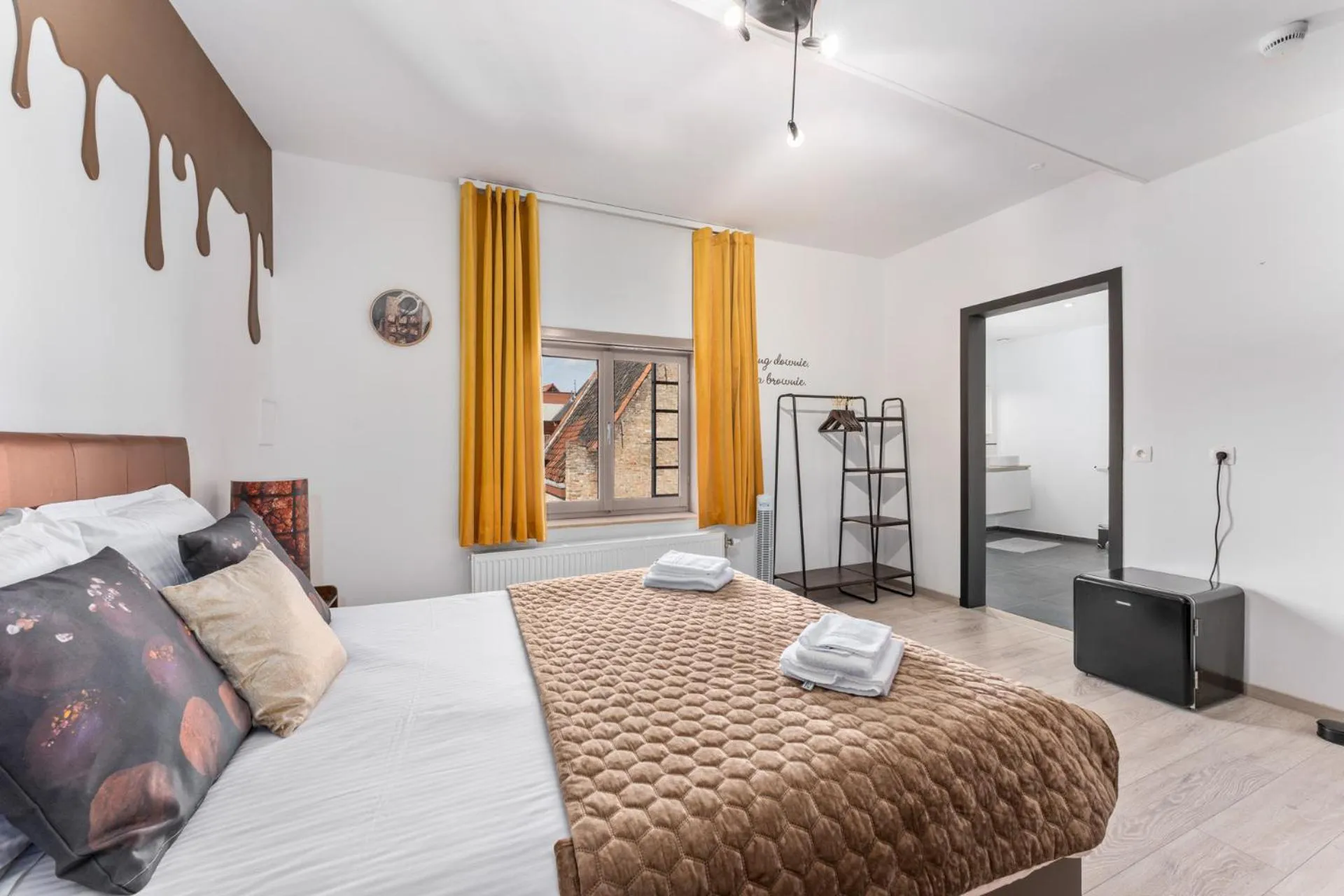 Bed in The Chocolate Suites