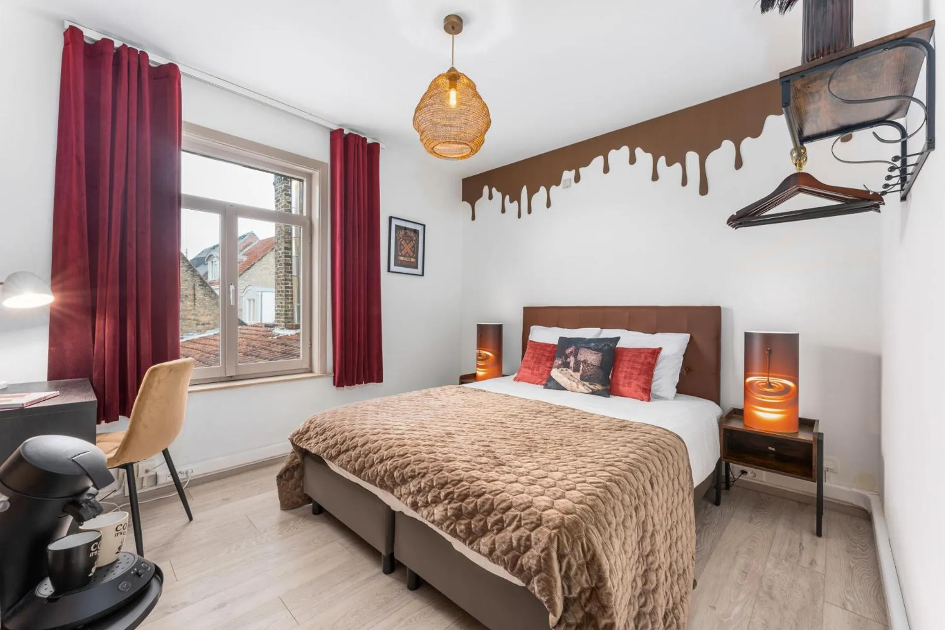 Bed in The Chocolate Suites