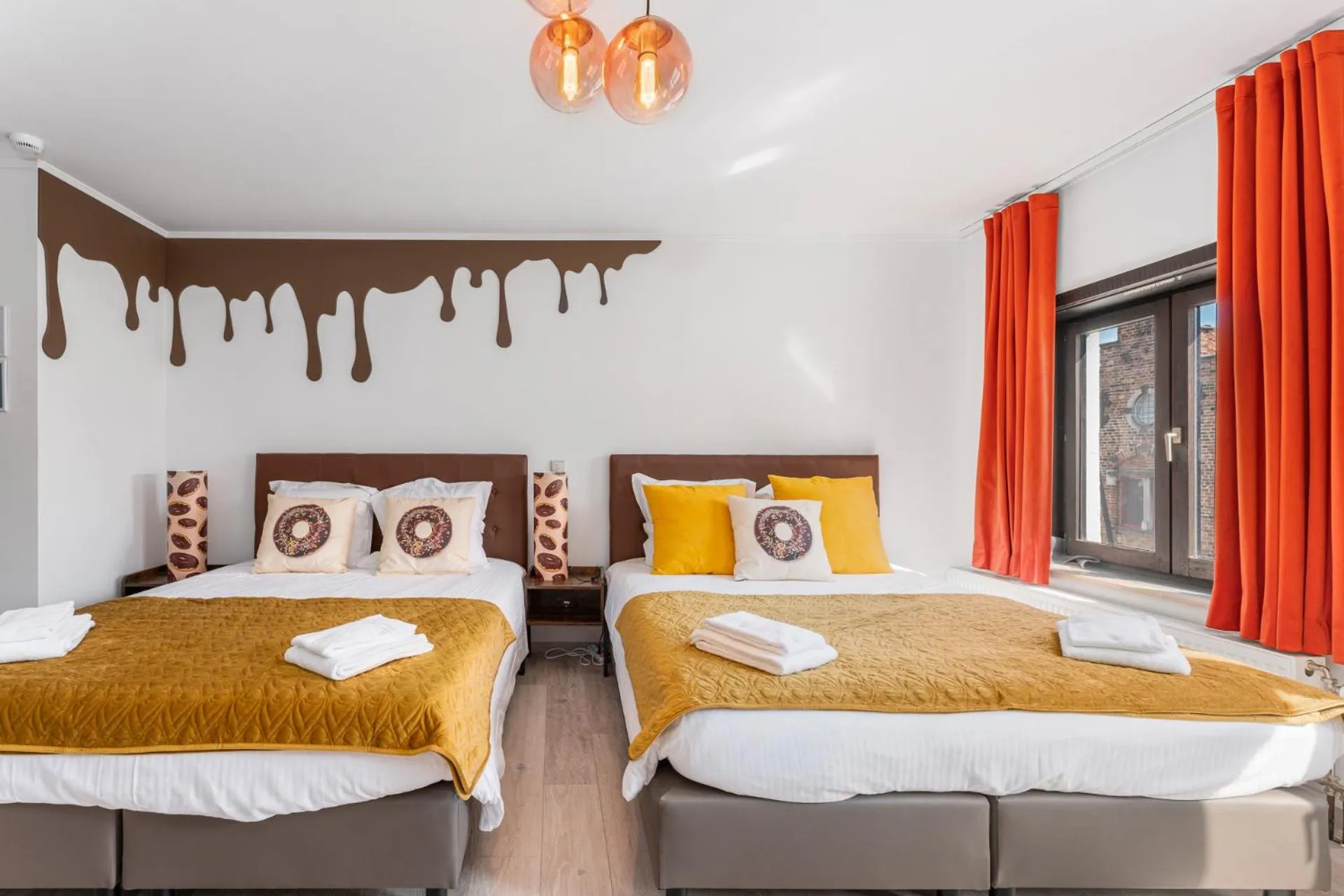 Bed in The Chocolate Suites