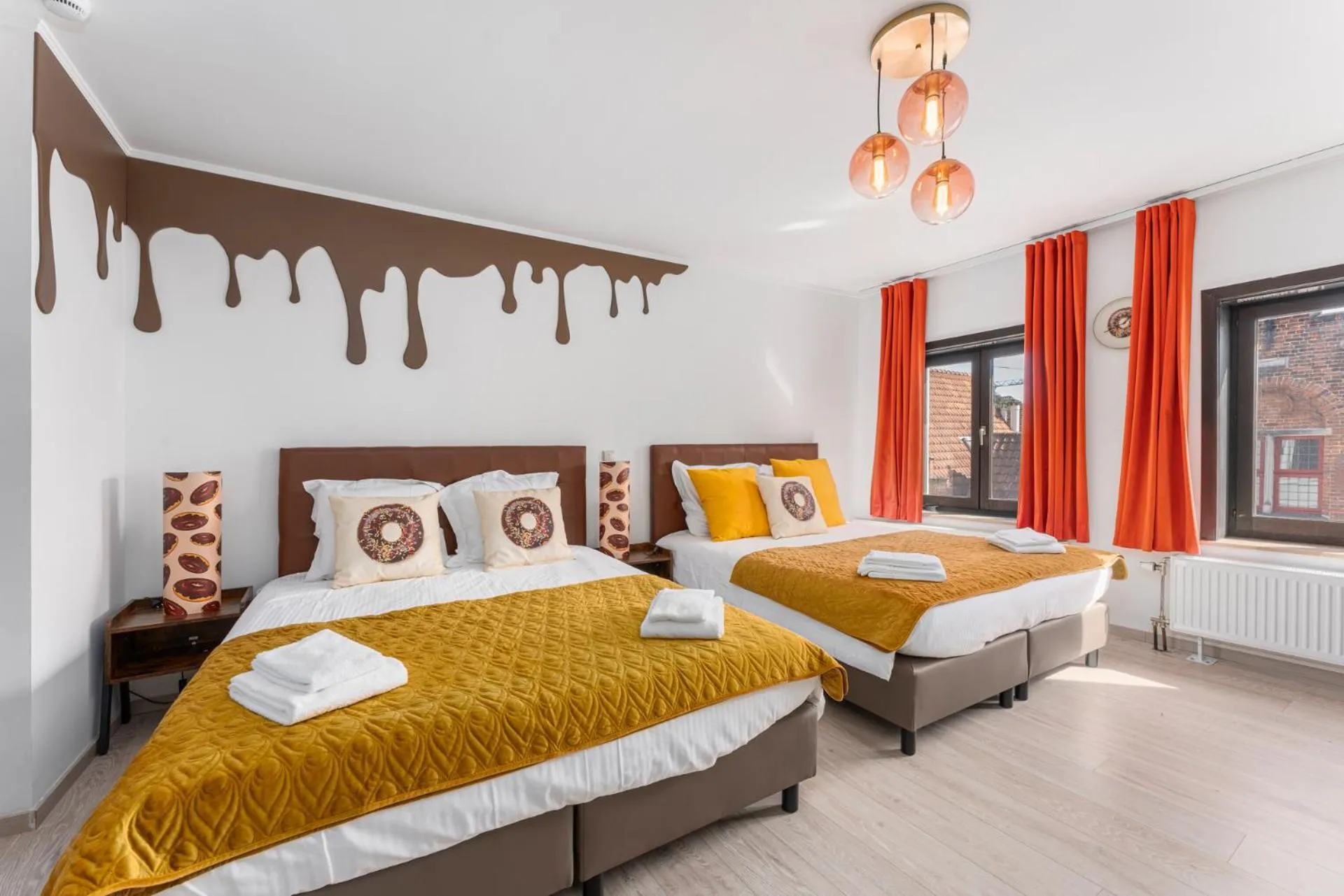 Bed in The Chocolate Suites