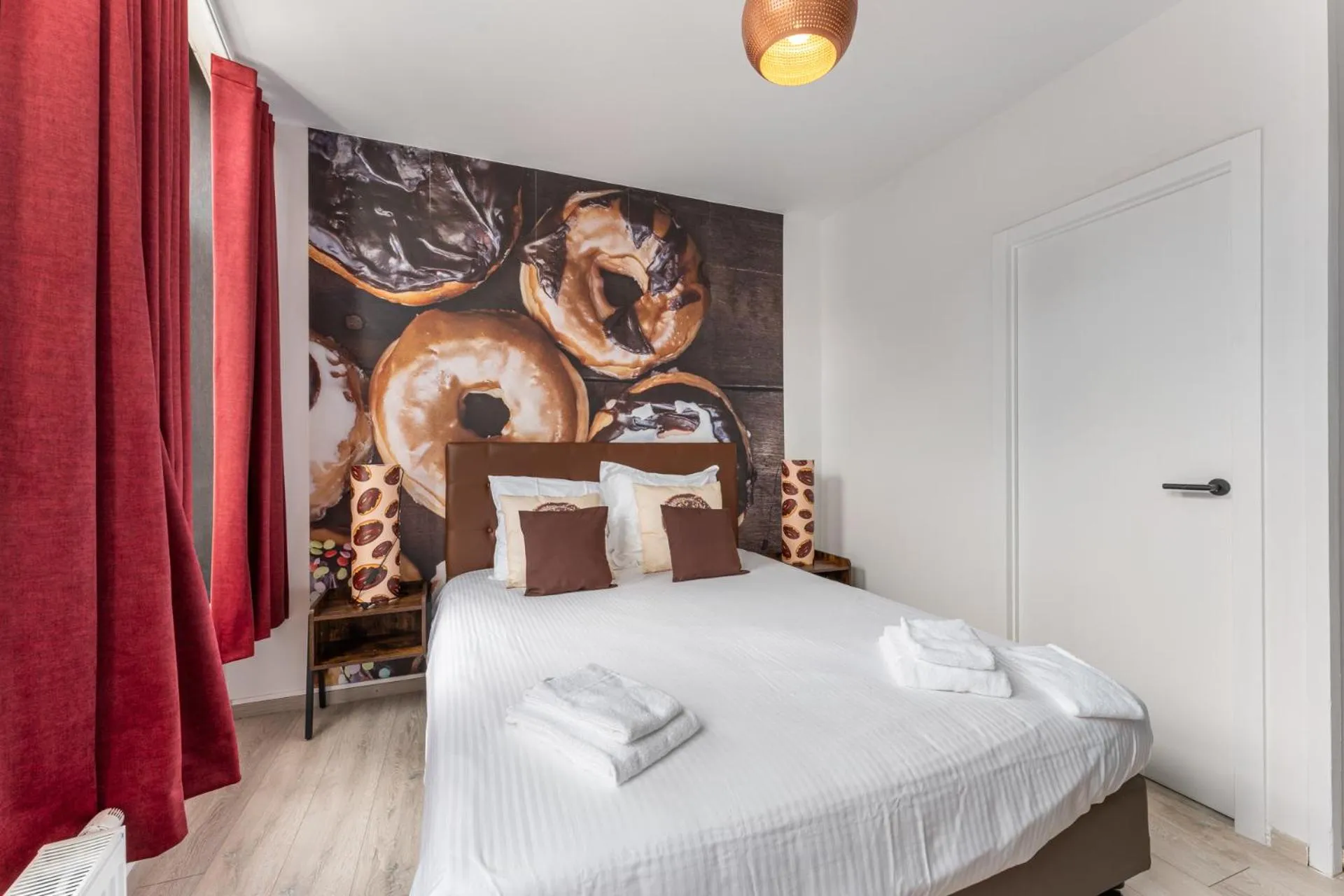 Bed in The Chocolate Suites