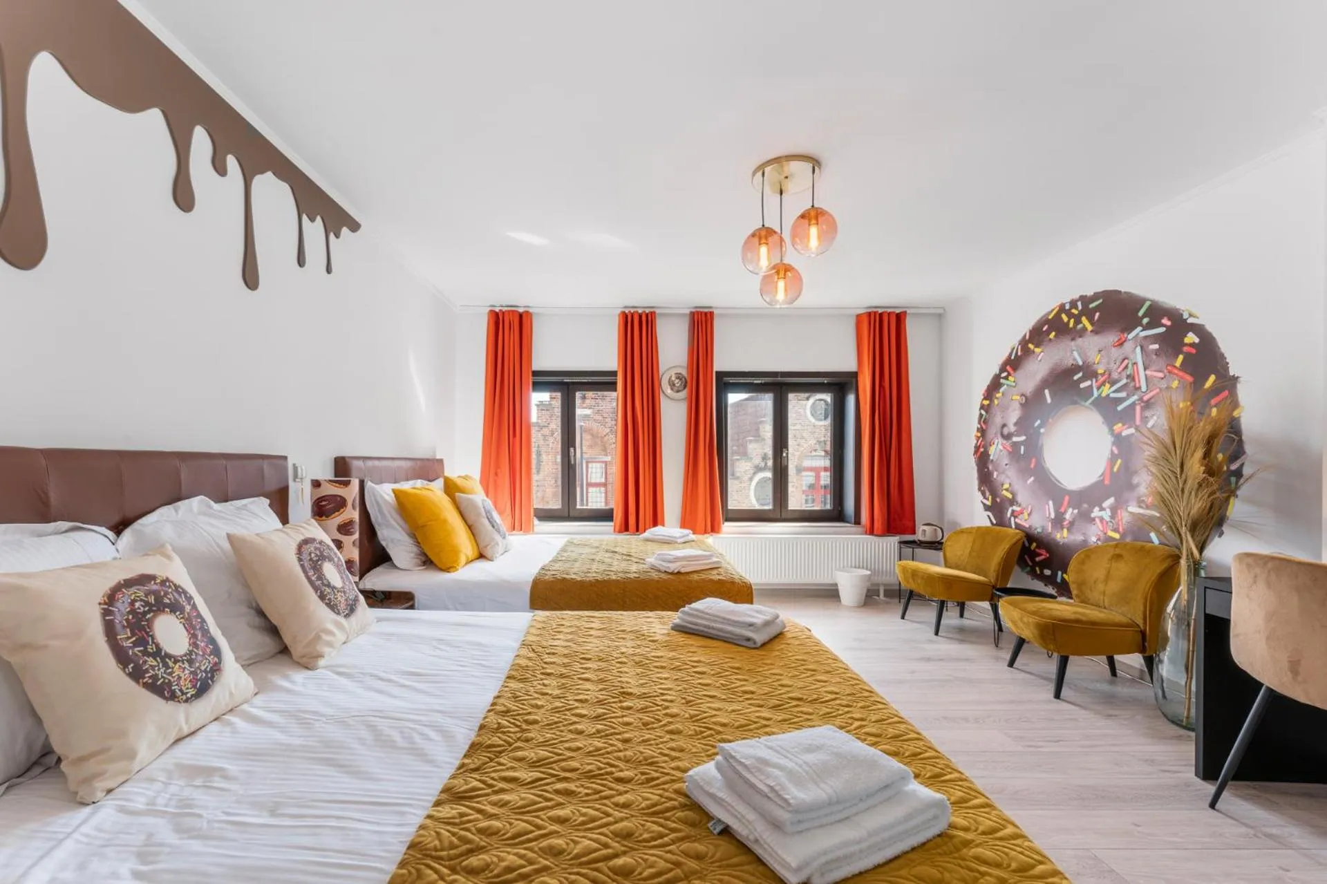 Photo of the whole room, Bed in The Chocolate Suites