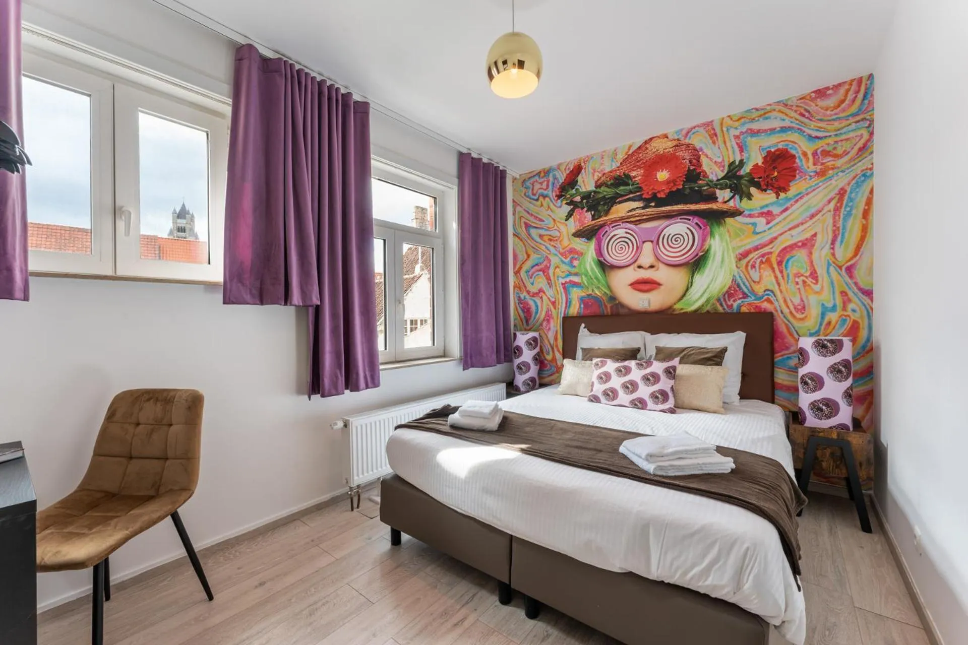 Photo of the whole room, Bed in The Chocolate Suites