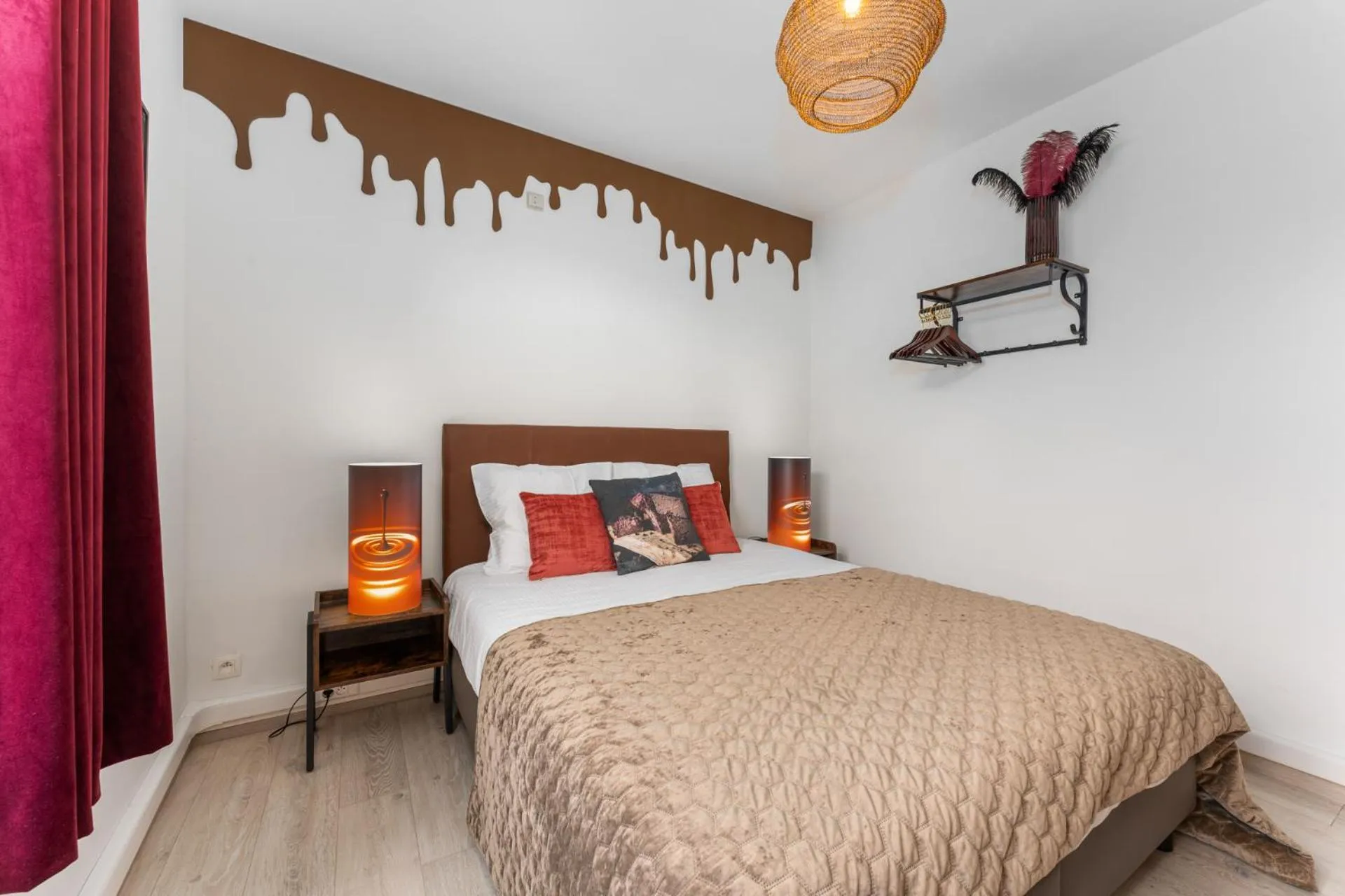 Bed in The Chocolate Suites