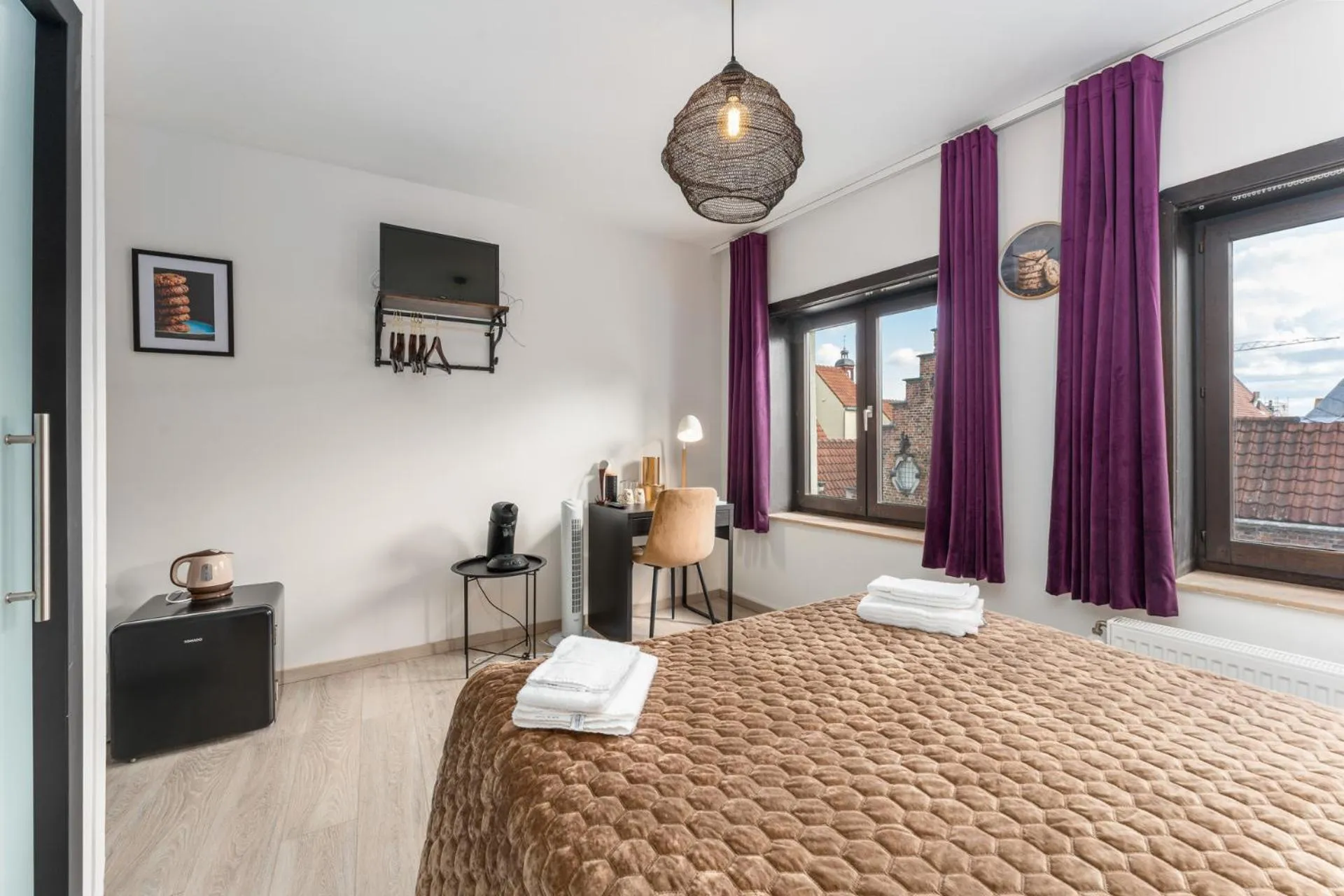 Bed in The Chocolate Suites