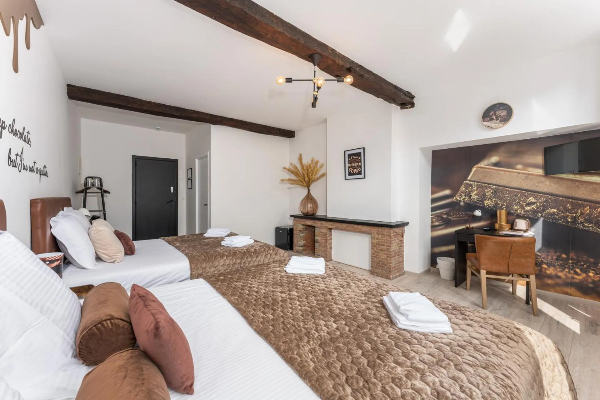 Photo of the whole room, Bed in The Chocolate Suites