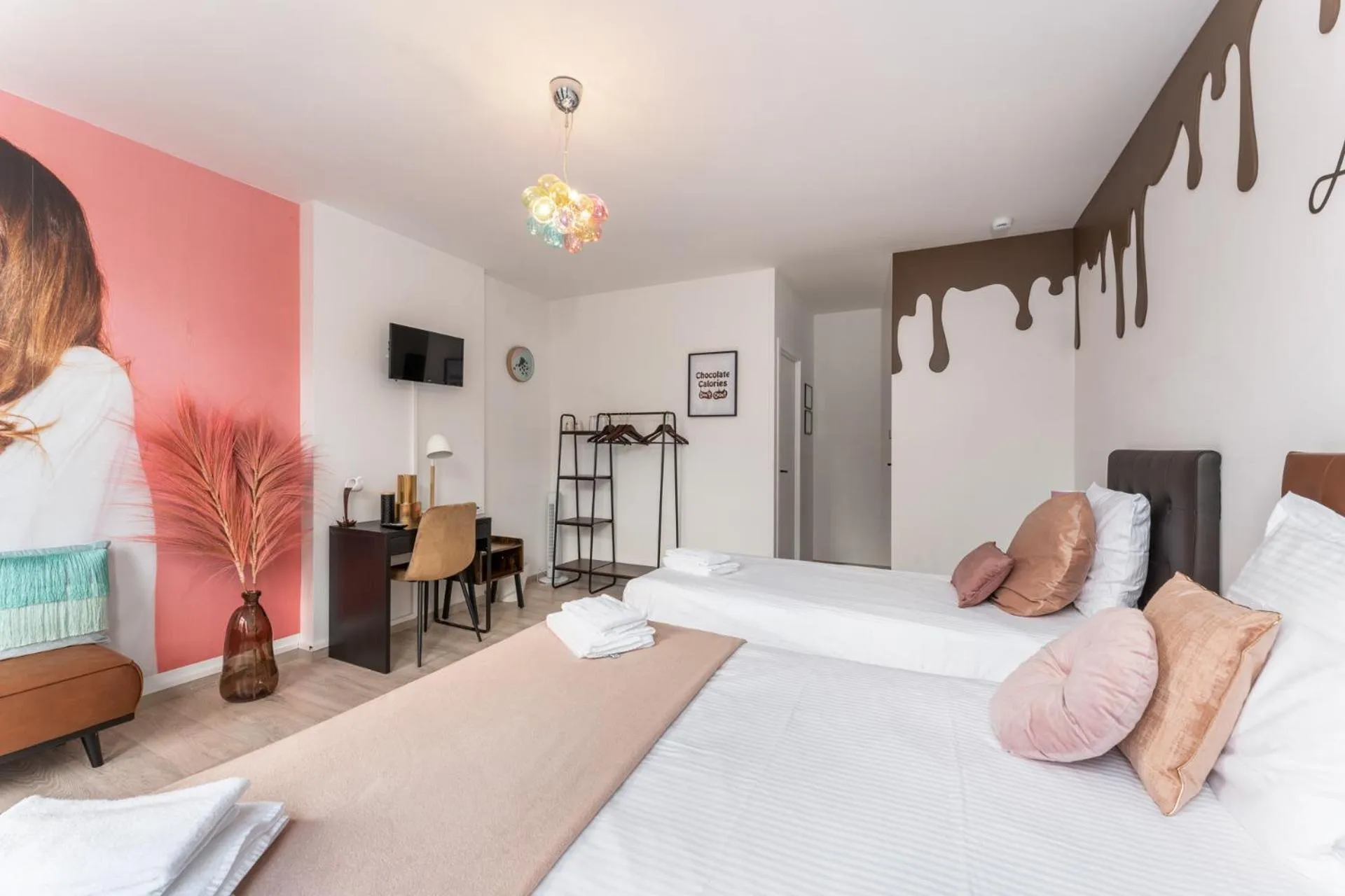 Photo of the whole room, Bed in The Chocolate Suites