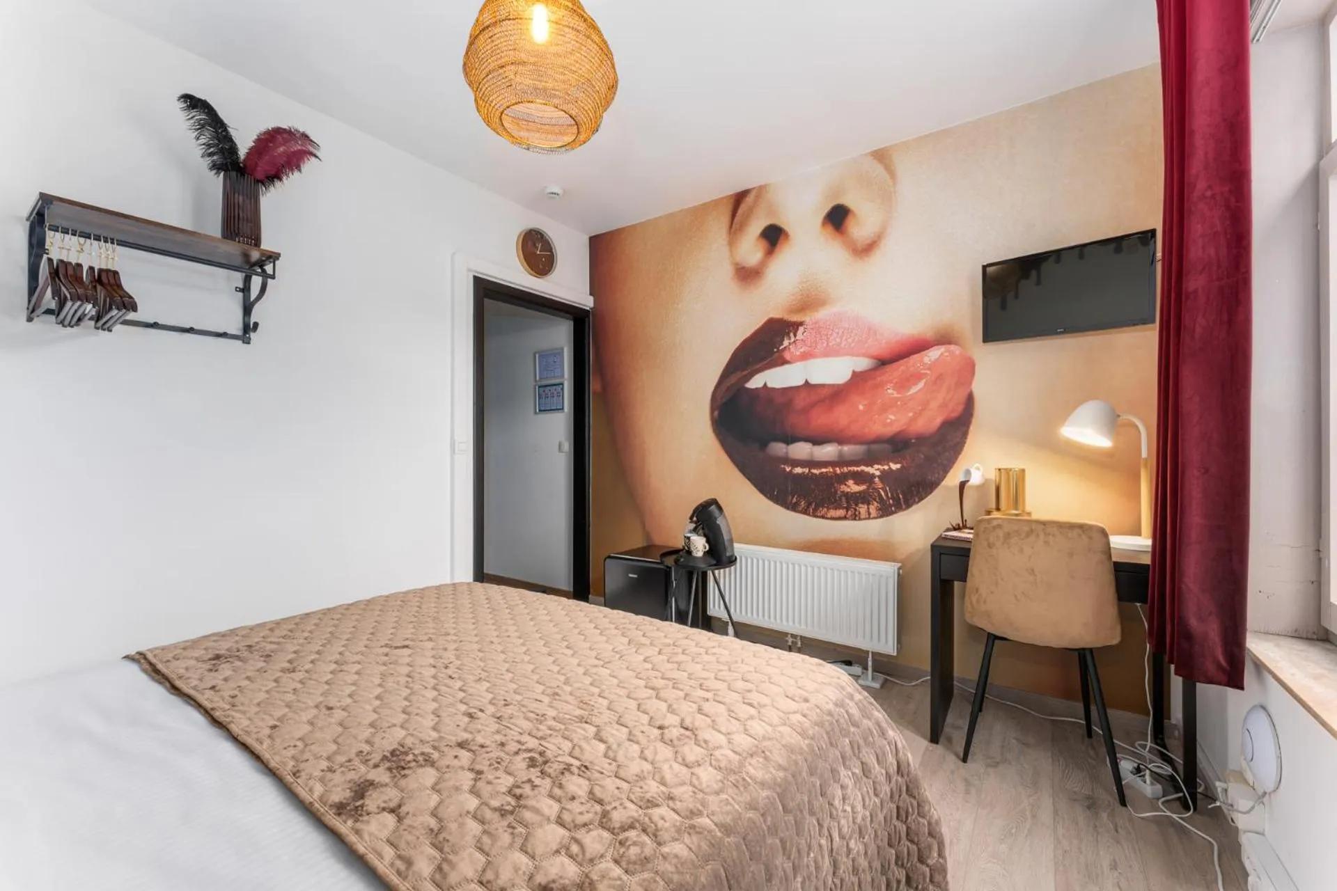 Bed in The Chocolate Suites