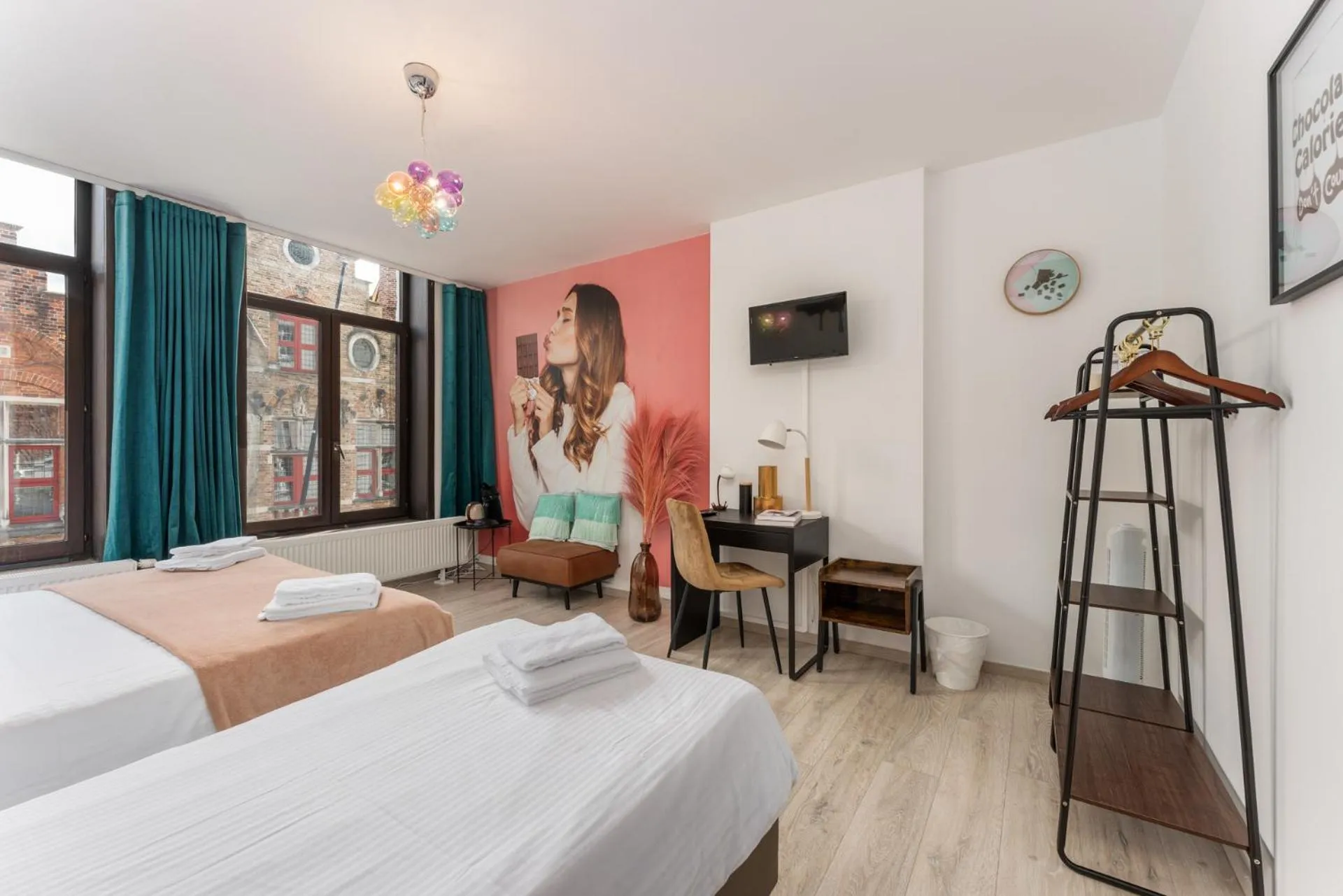 Bed in The Chocolate Suites