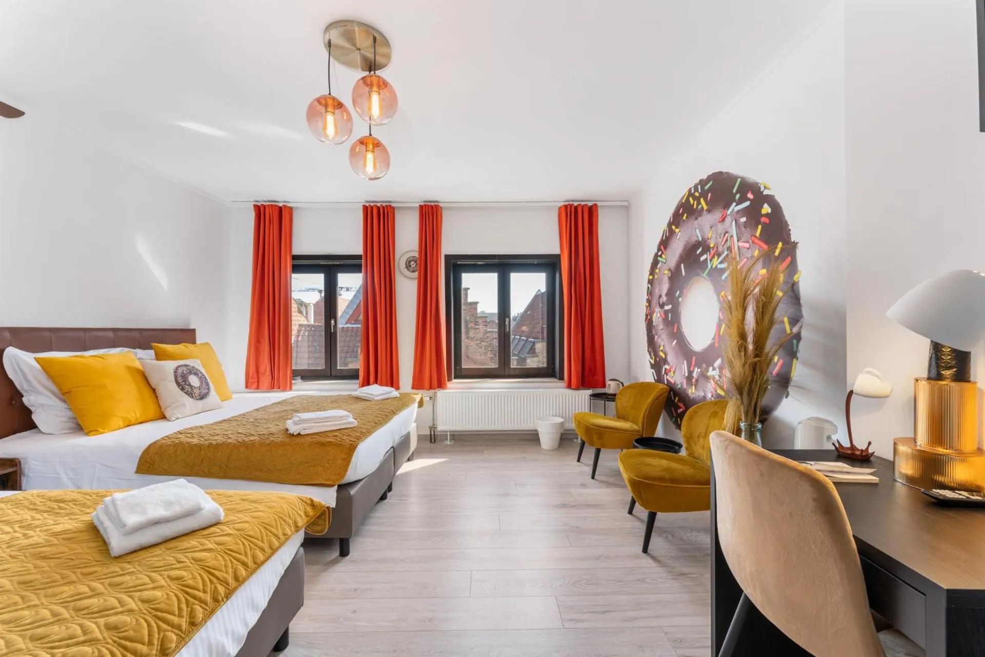 Bed in The Chocolate Suites