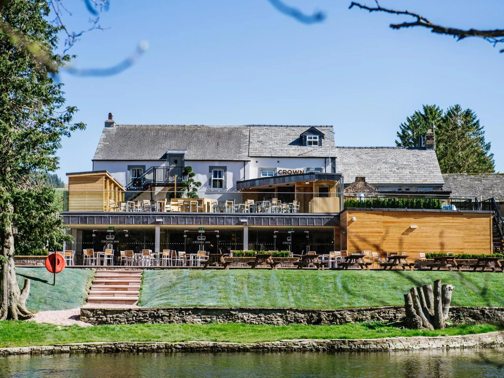 Patio in The Crown Inn Pooley Bridge