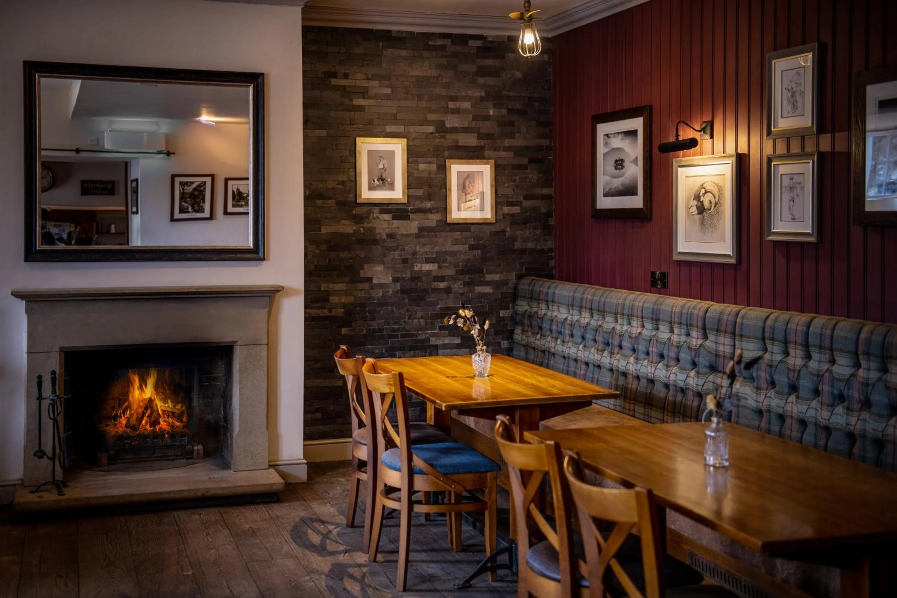 Dining area in The Crown Inn Pooley Bridge