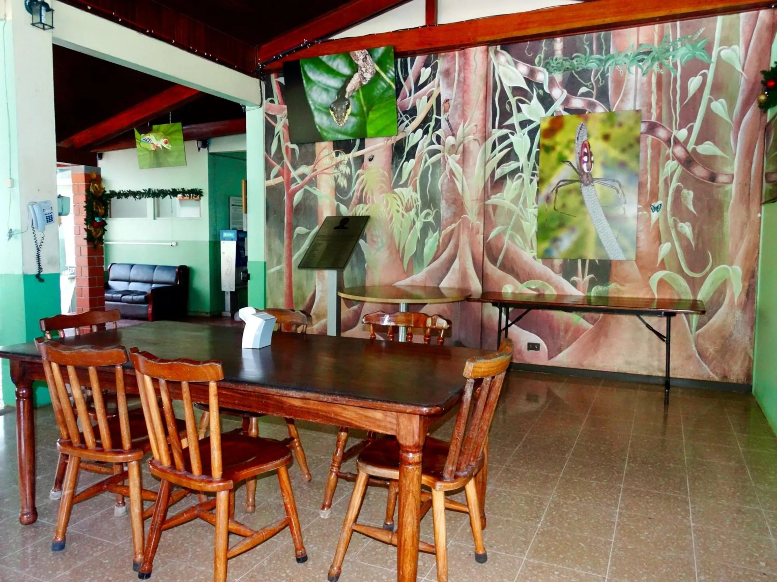 Dining area in La Selva Biological Station
