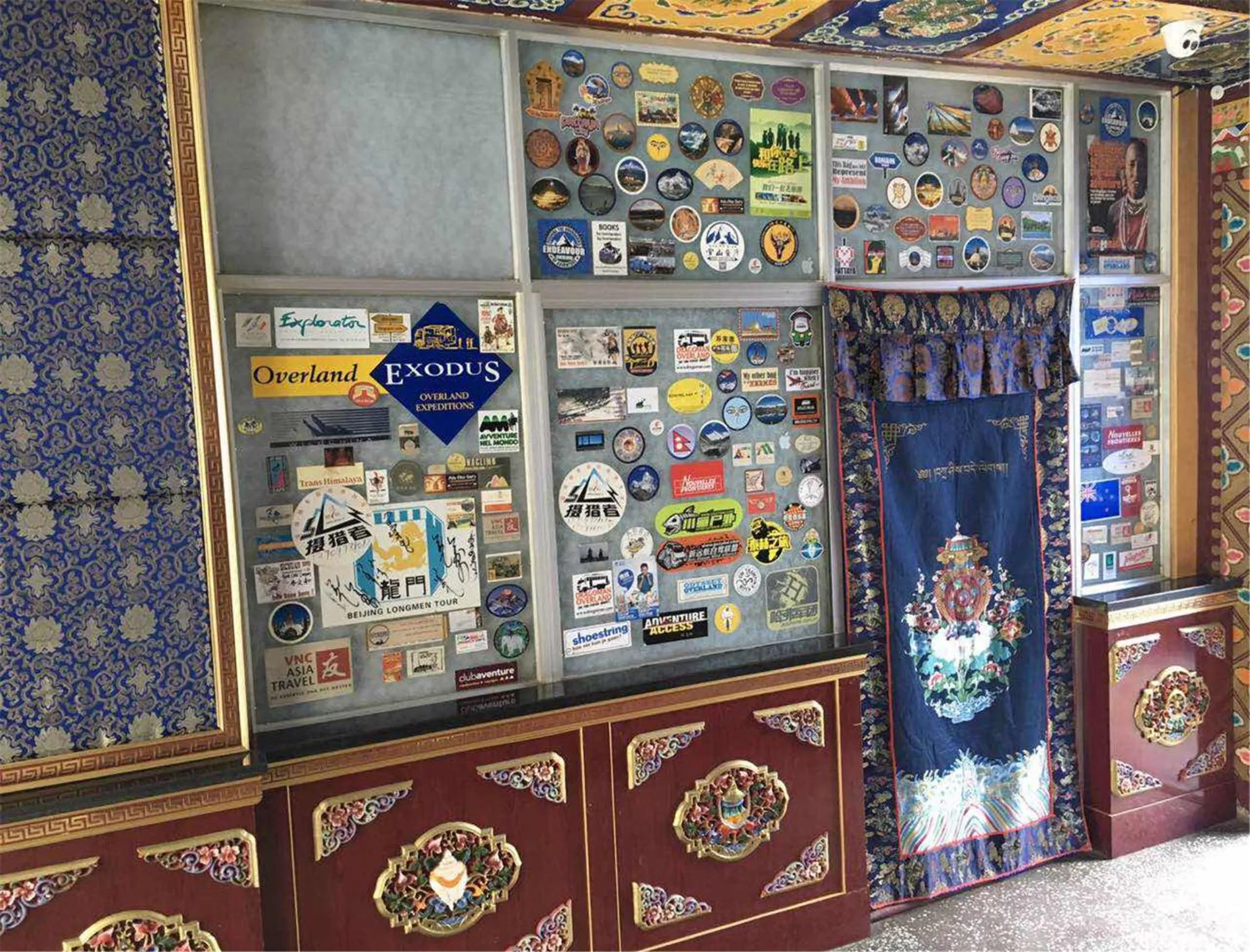 Decorative detail in Overseas Tibetan Hotel