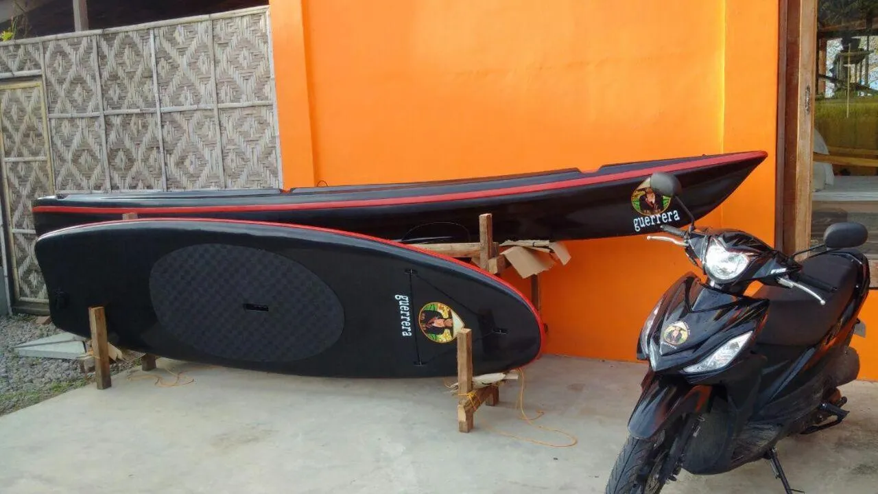Canoeing in Guerrera Rice Paddy Villas