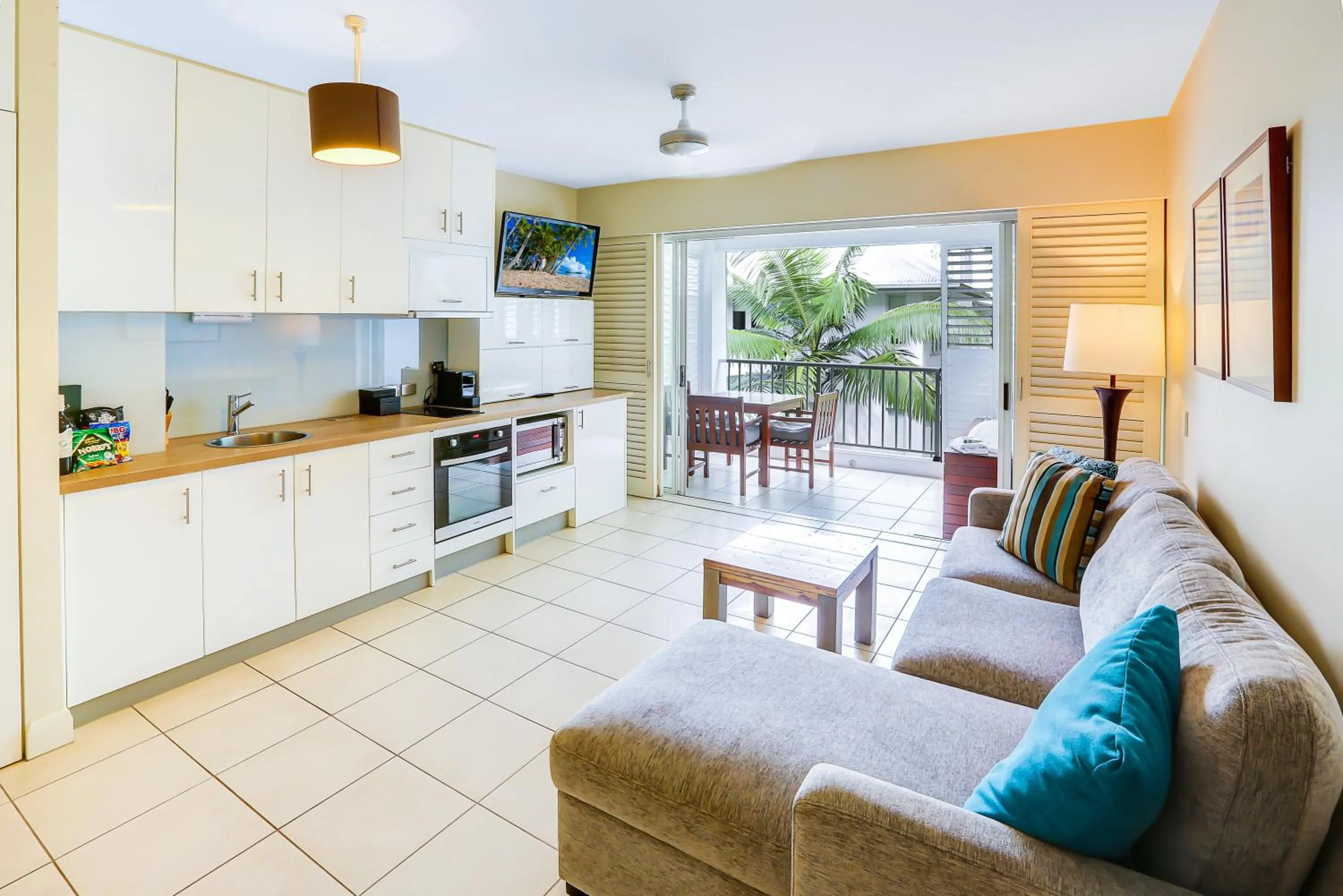 Kitchen or kitchenette in Elysium Private Apartments at Beach Club & Spa