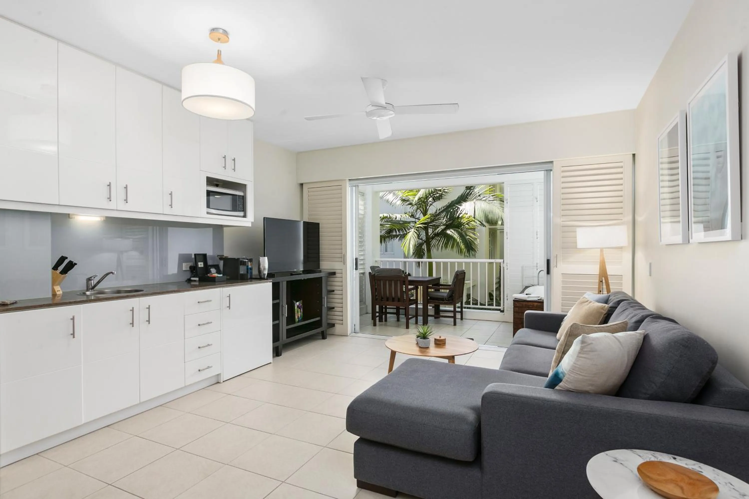 Kitchen or kitchenette in Elysium Private Apartments at Beach Club & Spa