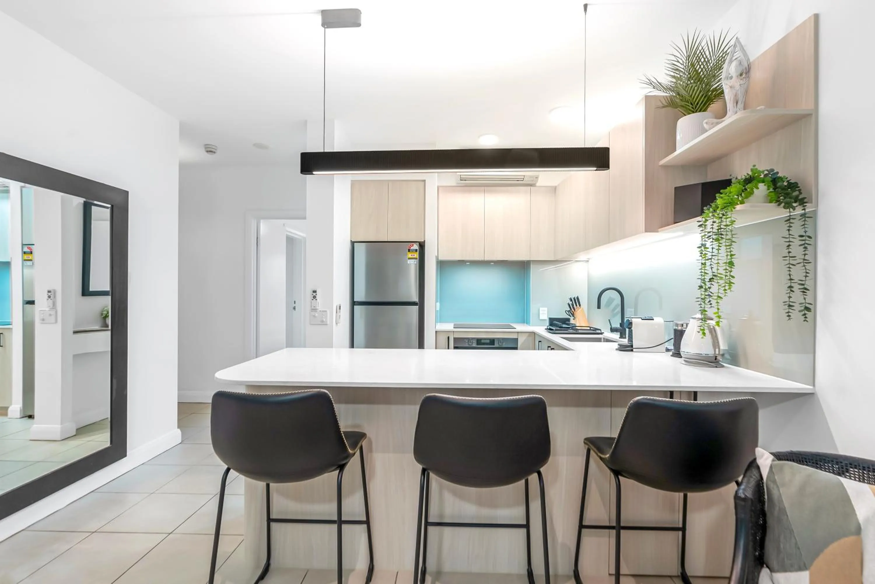 Kitchen or kitchenette in Elysium Private Apartments at Beach Club & Spa