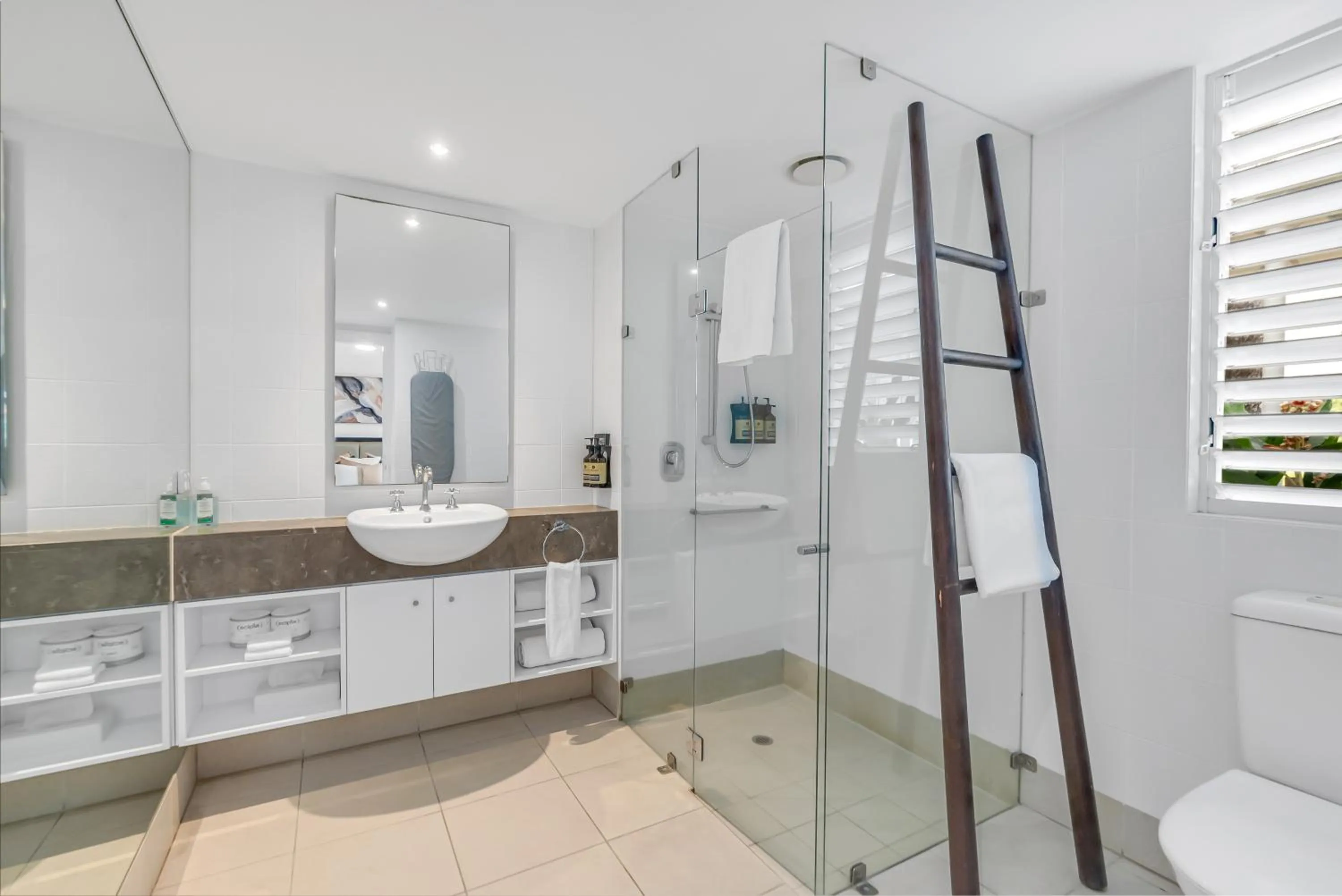 Shower in Elysium Private Apartments at Beach Club & Spa