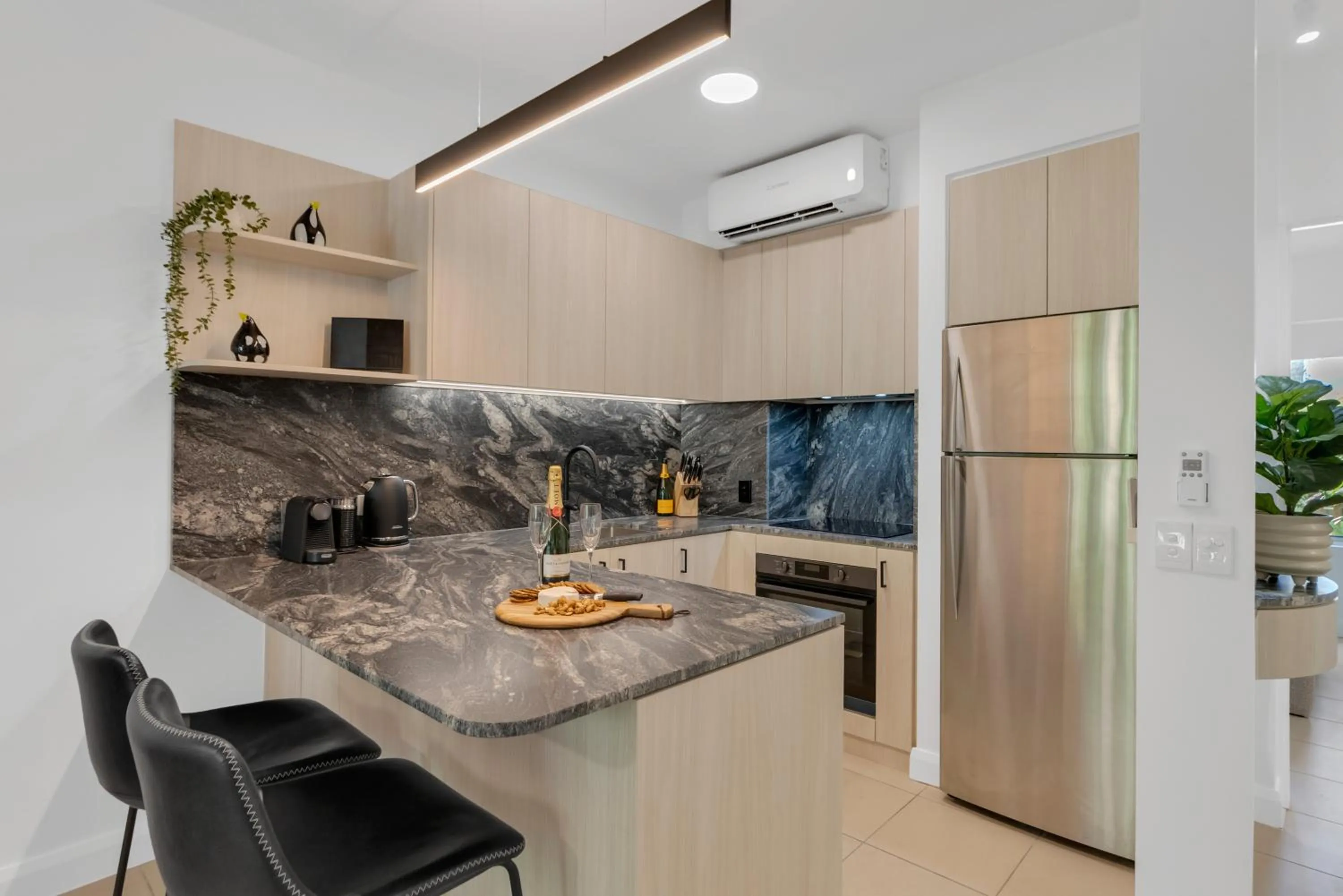 Kitchen or kitchenette in Elysium Private Apartments at Beach Club & Spa