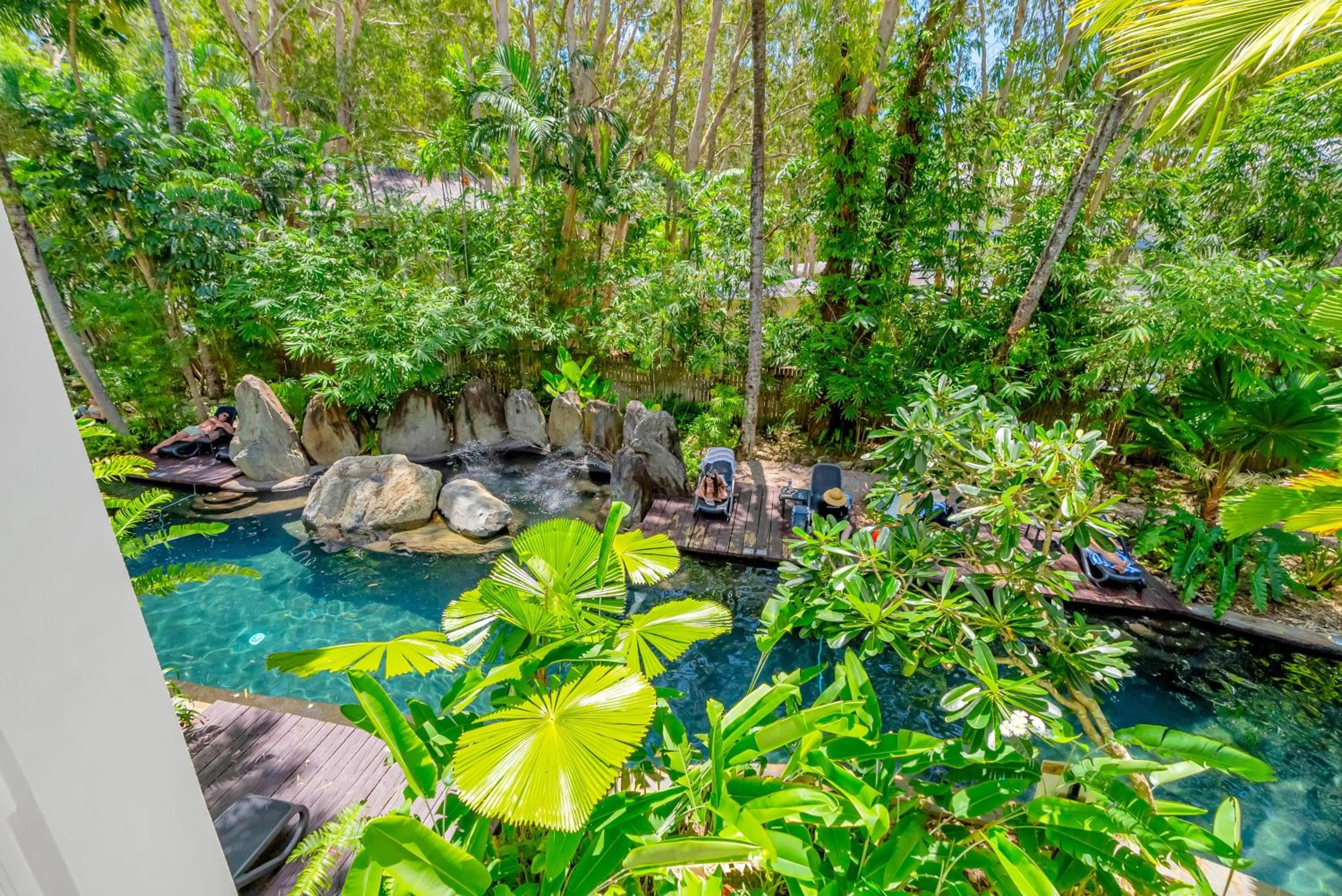 Garden view in Elysium Private Apartments at Beach Club & Spa