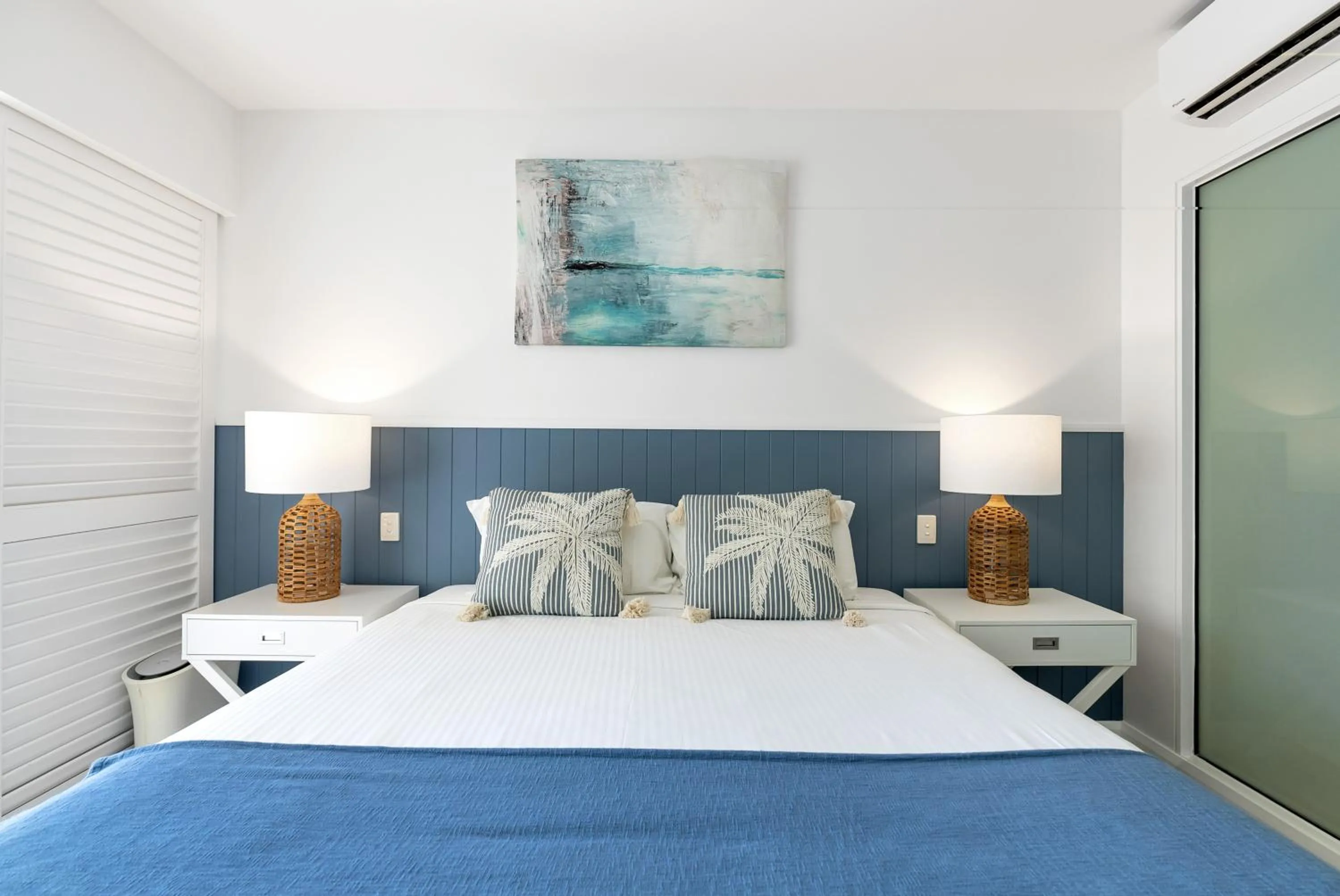 Bed in Elysium Private Apartments at Beach Club & Spa