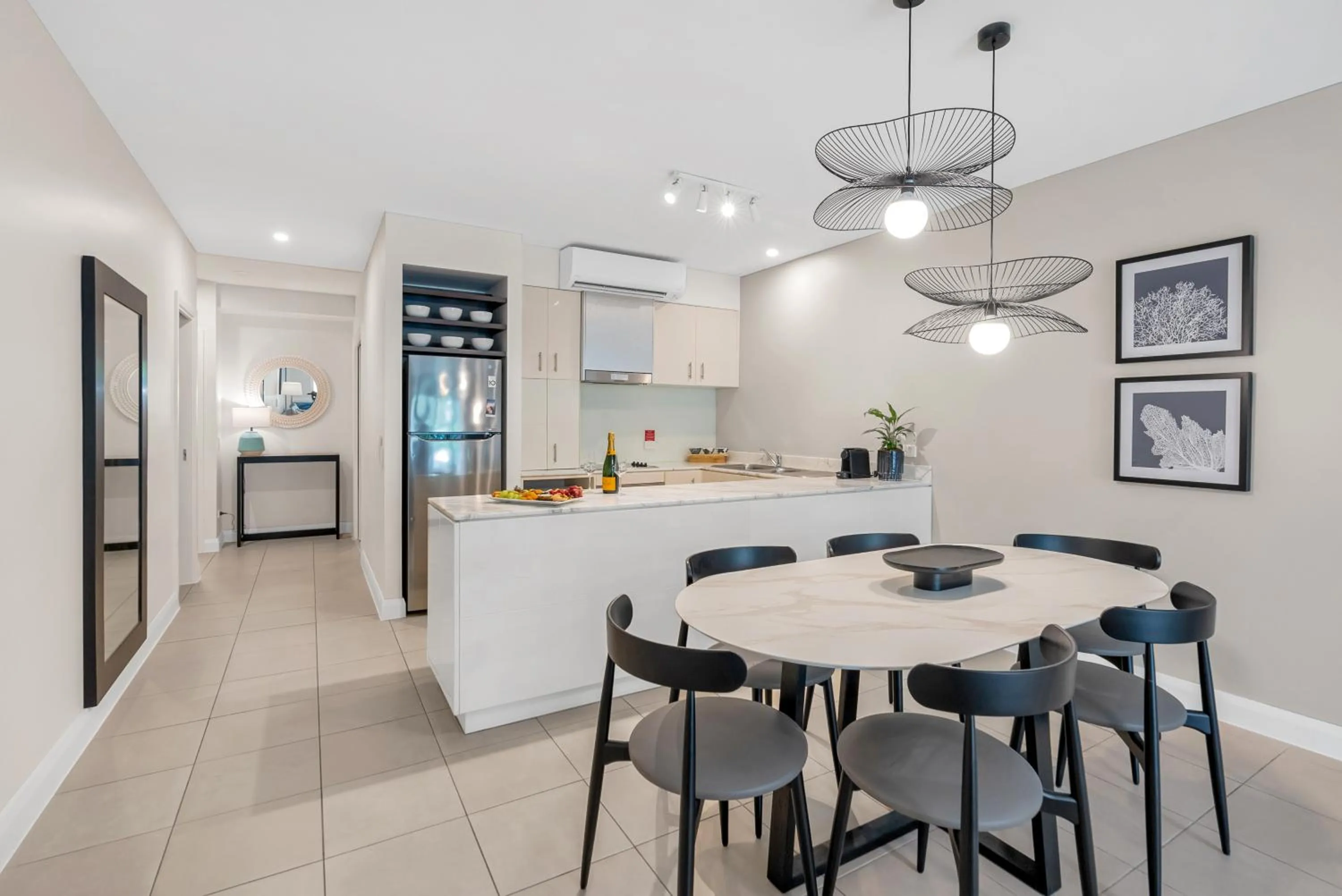 Kitchen or kitchenette in Elysium Private Apartments at Beach Club & Spa